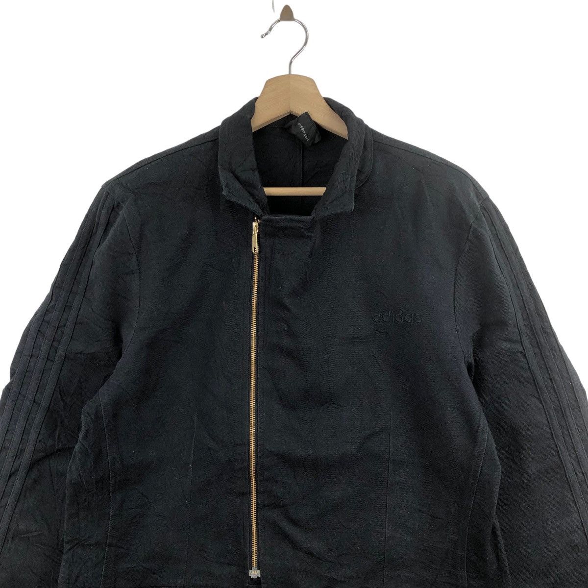 Adidas ADIDAS Jacket Heavy Cotton Canvas Three Stripes Streetwear Size US M / EU 48-50 / 2 - 2 Thumbnail