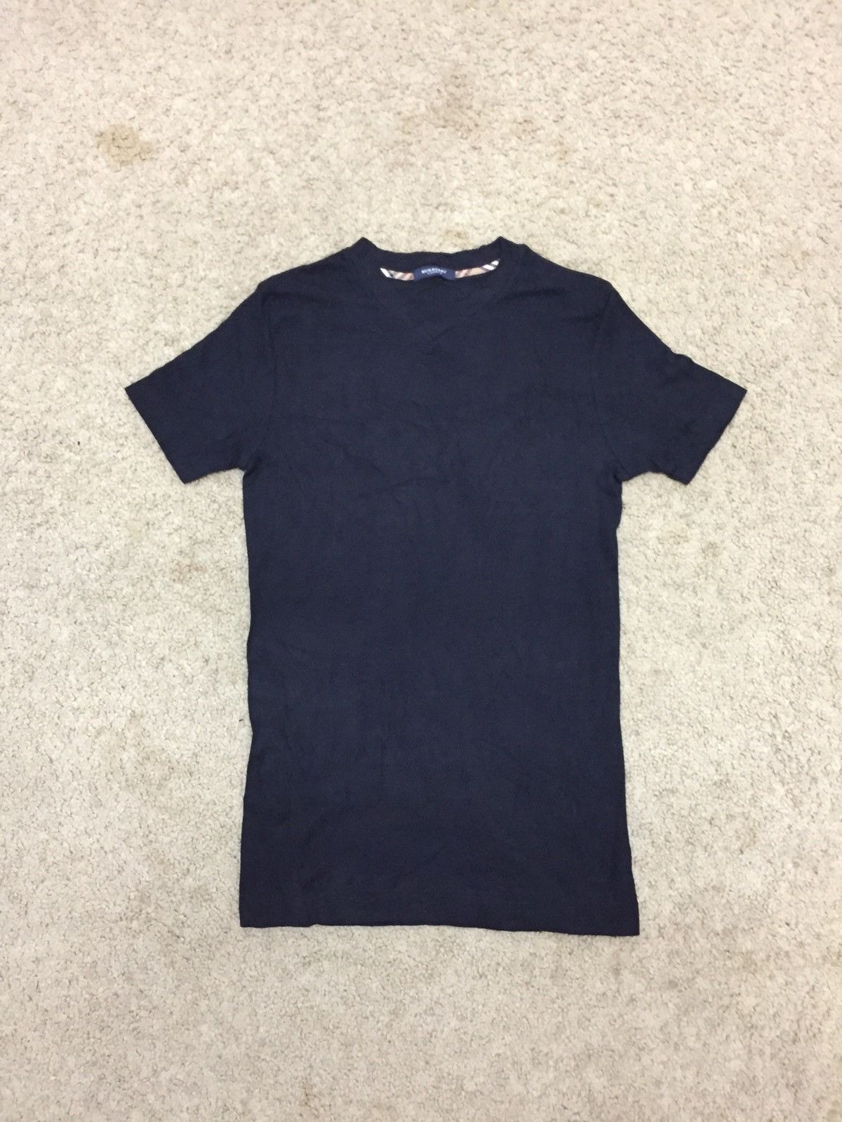 Burberry BURBERRY London Plain Black Singlet V-neck T-Shirt Size US M / EU 48-50 / 2 - 1 Thumbnail