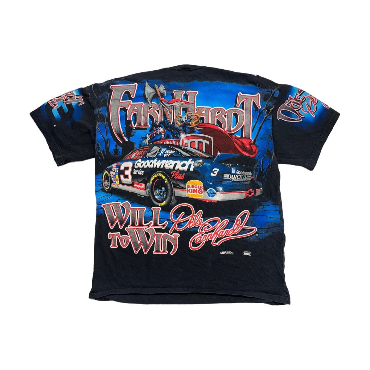 Chase Authentics 1998 NASCAR Dale Earnhardt The Quest AOP Tee Size US XL / EU 56 / 4 - 6 Thumbnail