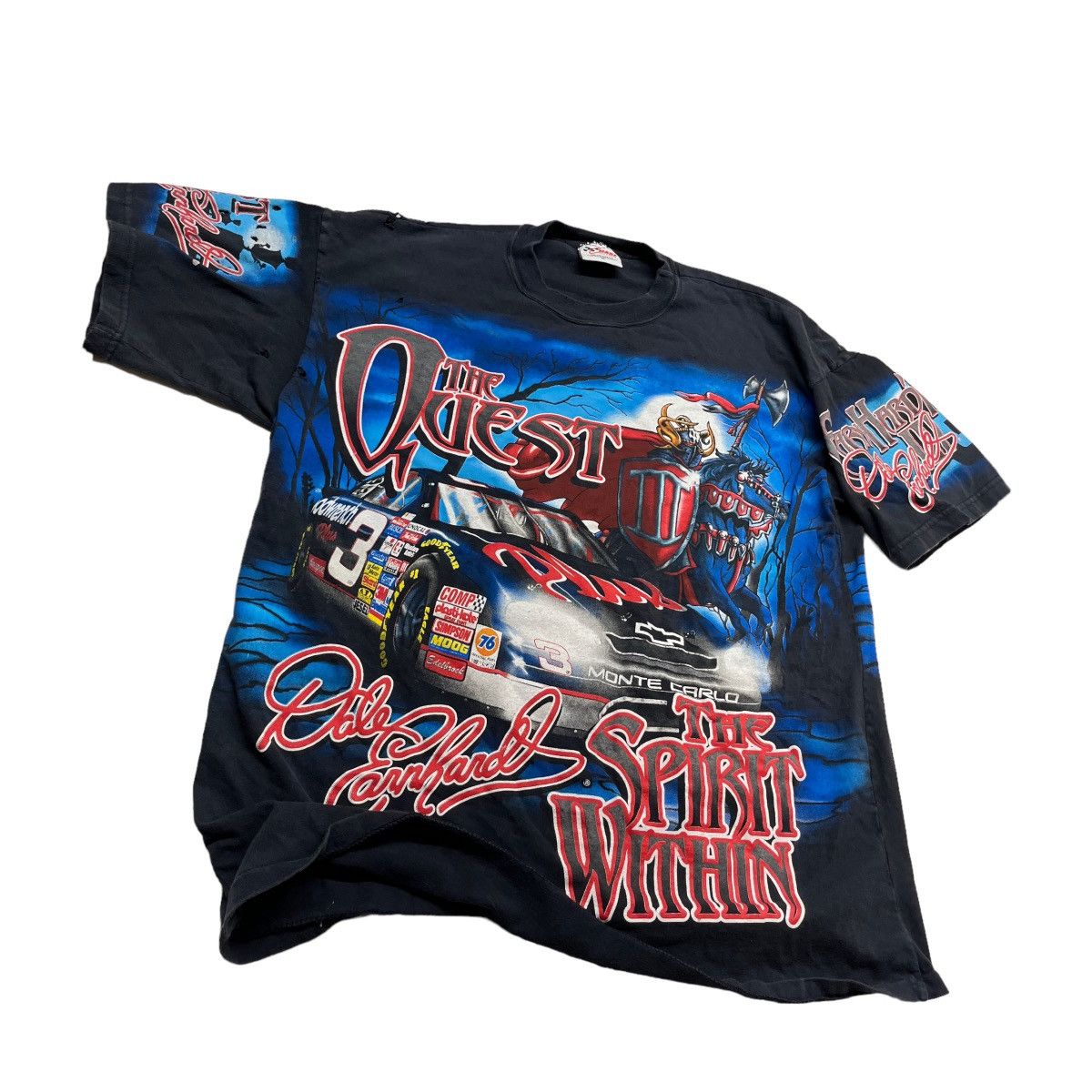 Chase Authentics 1998 NASCAR Dale Earnhardt The Quest AOP Tee Size US XL / EU 56 / 4 - 2 Thumbnail