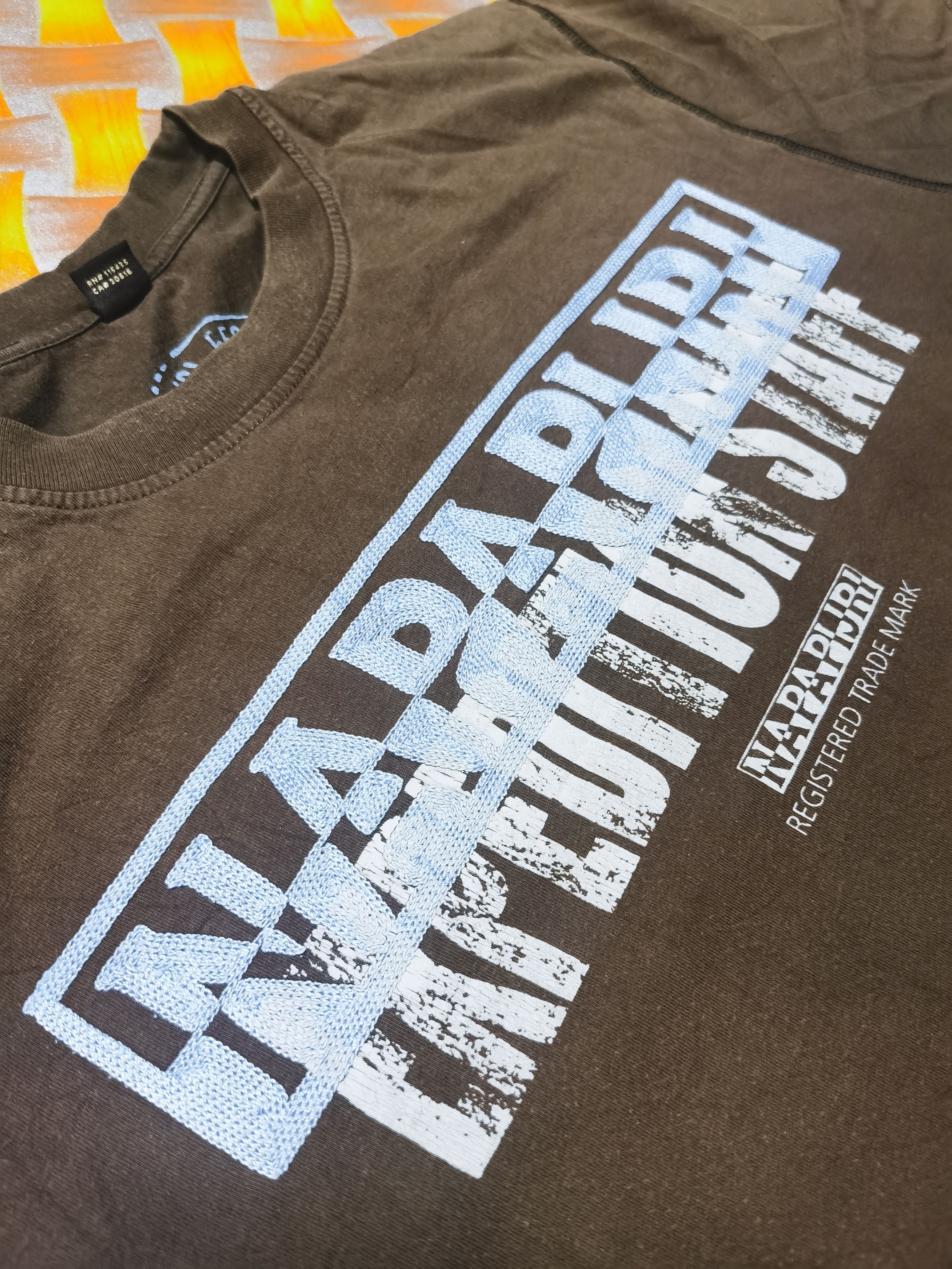 Napapijri Vintage Embroidered Napapijri Logo T-shirt Size US L / EU 52-54 / 3 - 3 Thumbnail