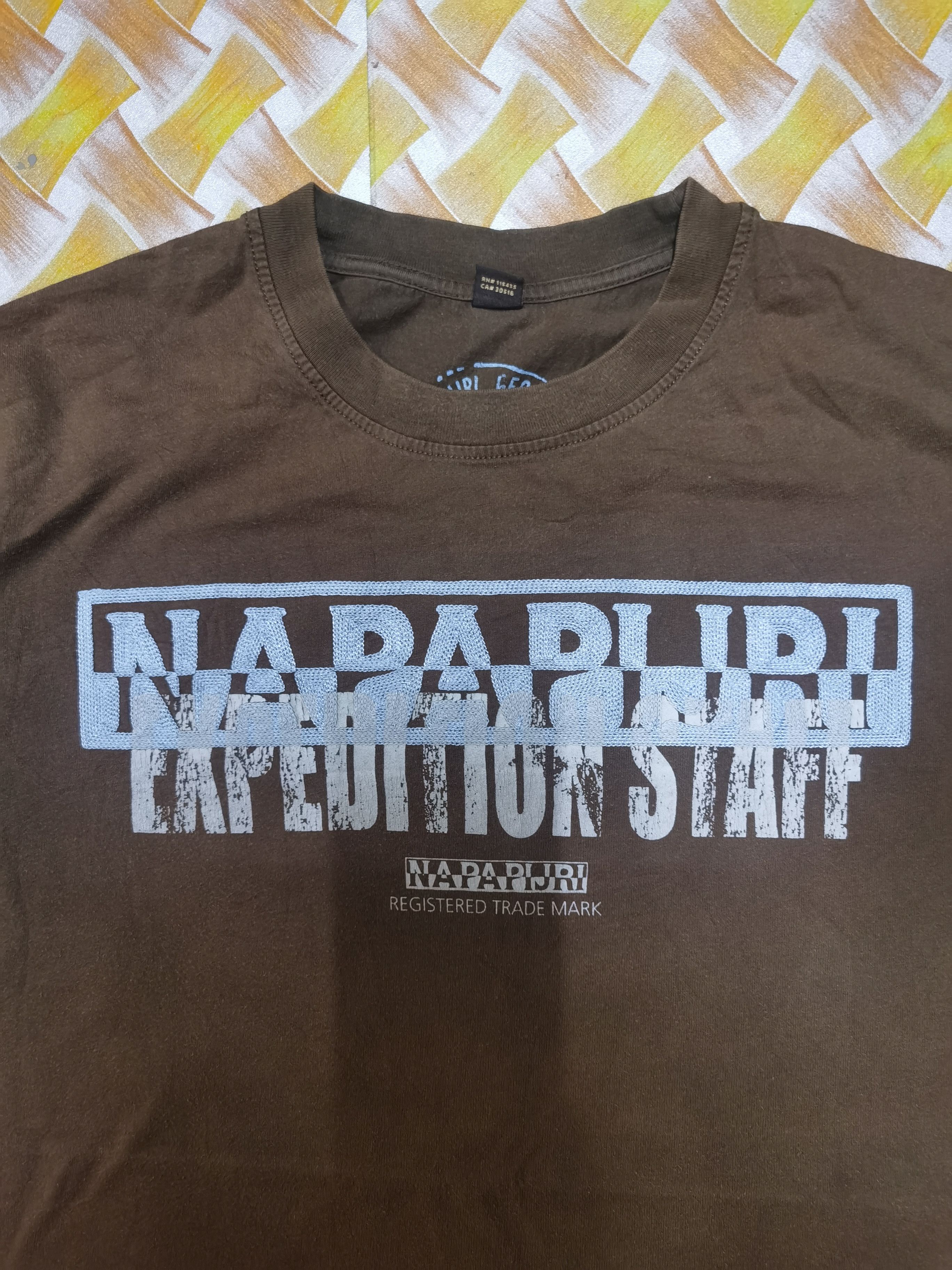 Napapijri Vintage Embroidered Napapijri Logo T-shirt Size US L / EU 52-54 / 3 - 2 Thumbnail