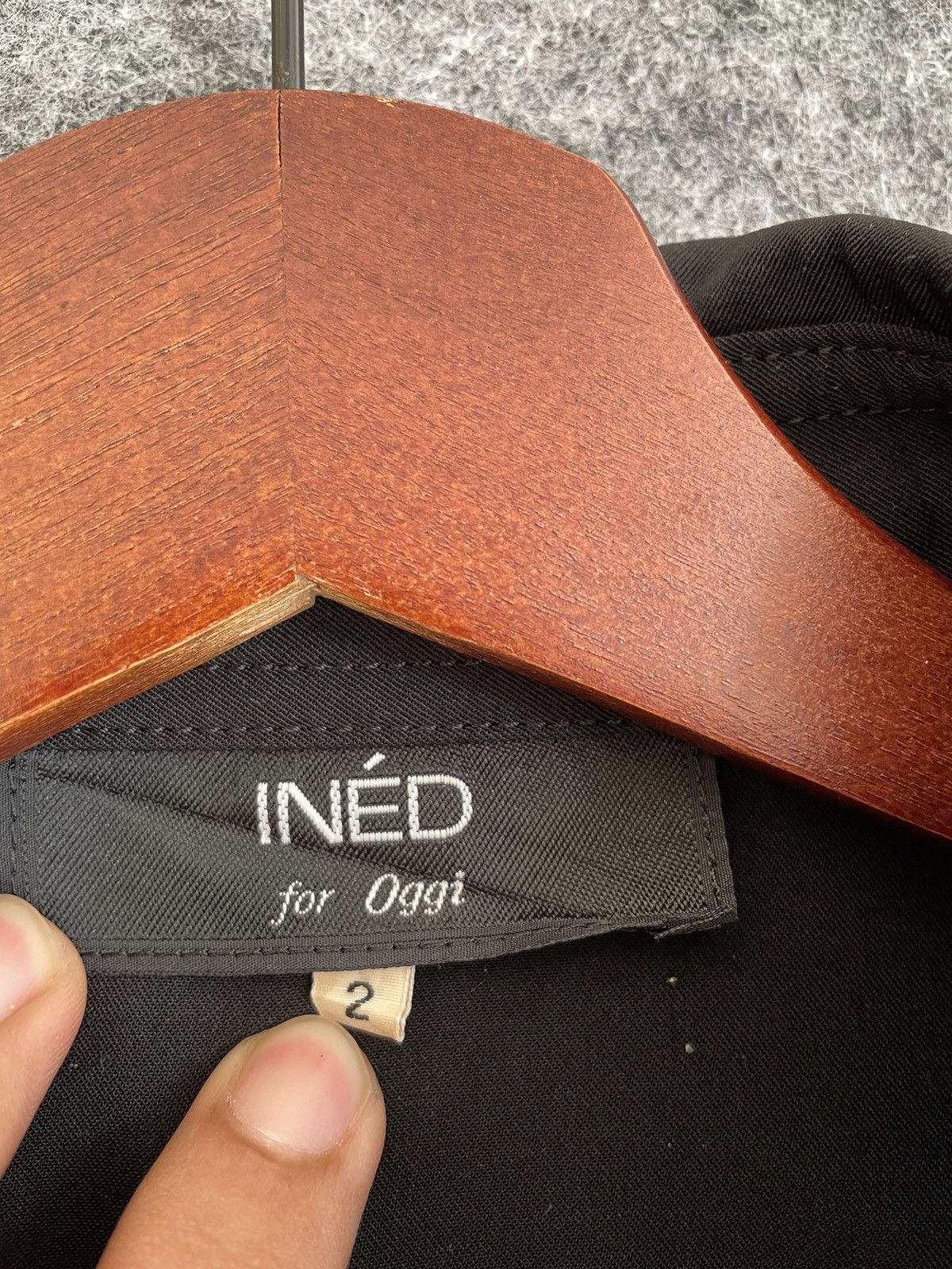 Japanese Brand INED FOR OGGI BLACK JACKET Size US M / EU 48-50 / 2 - 6 Thumbnail