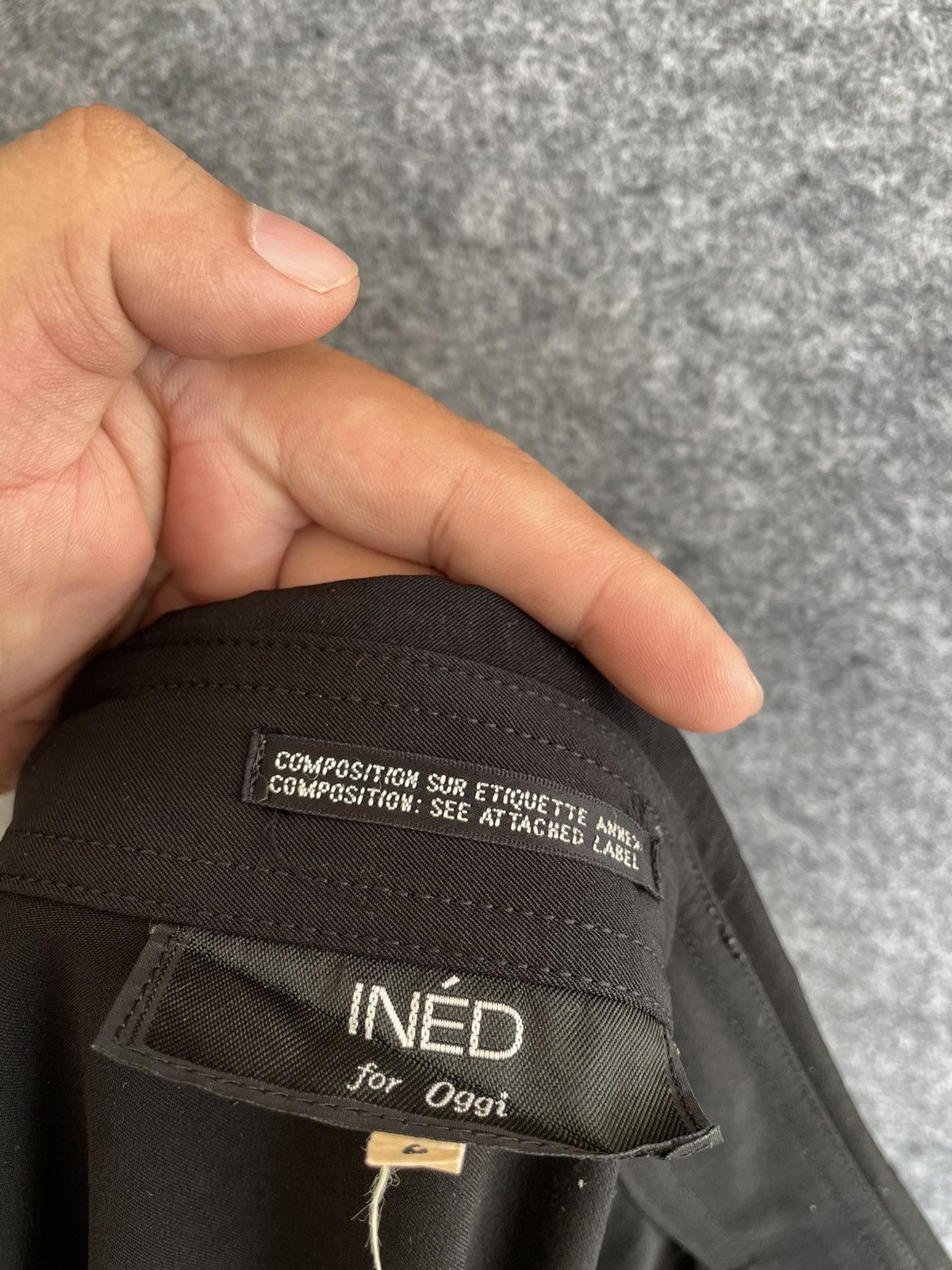 Japanese Brand INED FOR OGGI BLACK JACKET Size US M / EU 48-50 / 2 - 7 Thumbnail