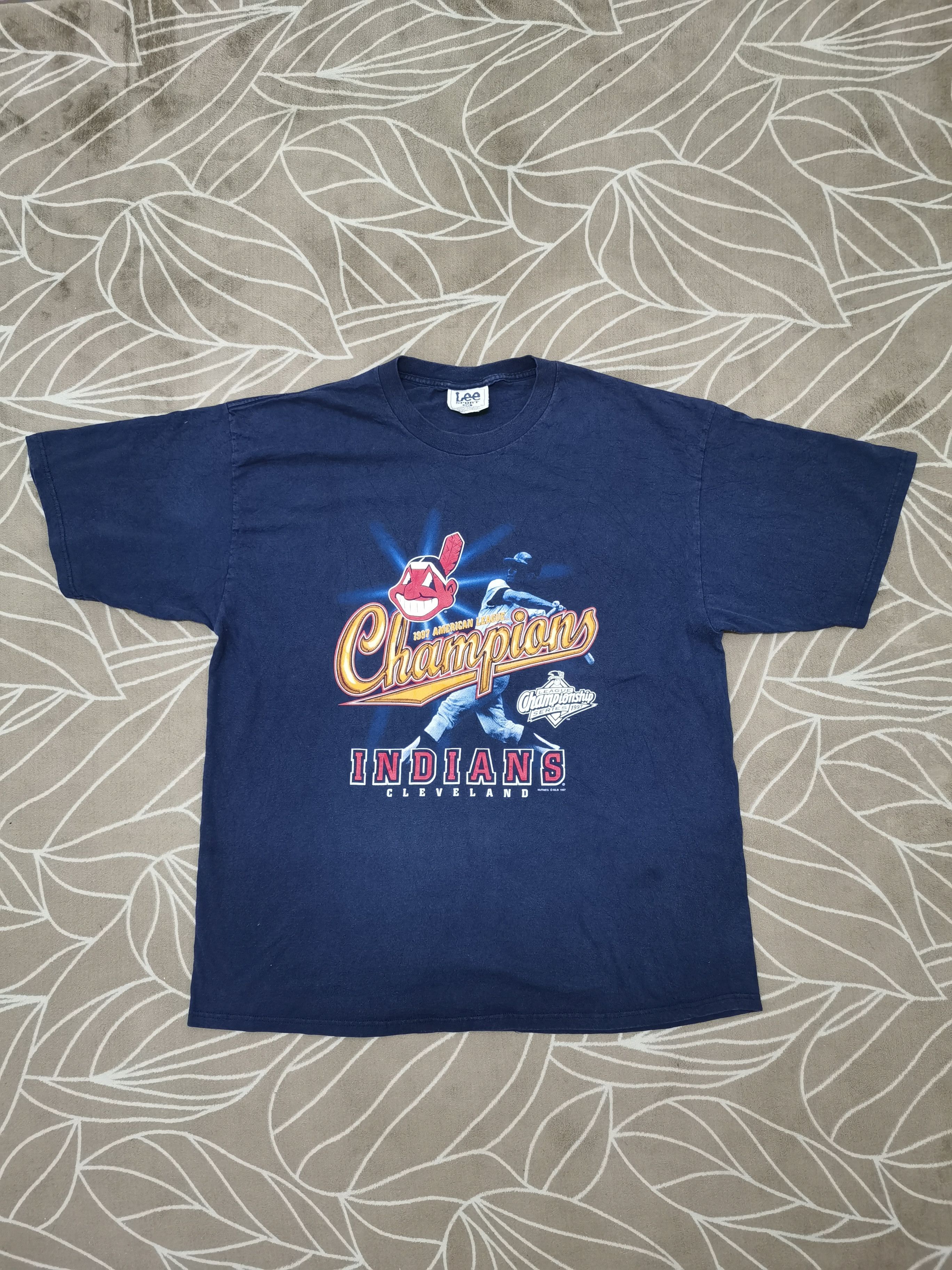 MLB × Nutmeg × Vintage Vintage Cleveland Indians 1997 American League Champions Size US XXL / EU 58 / 5 - 1 Thumbnail