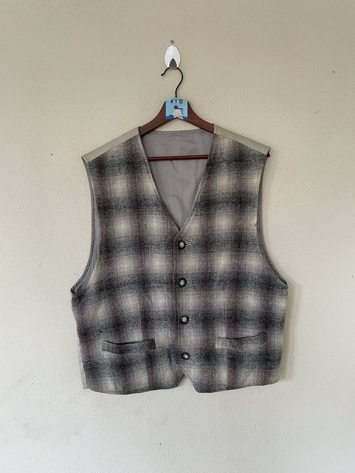Japanese Brand VINTAGE JAPANESE WOOL VEST Size US L / EU 52-54 / 3 - 1 Thumbnail