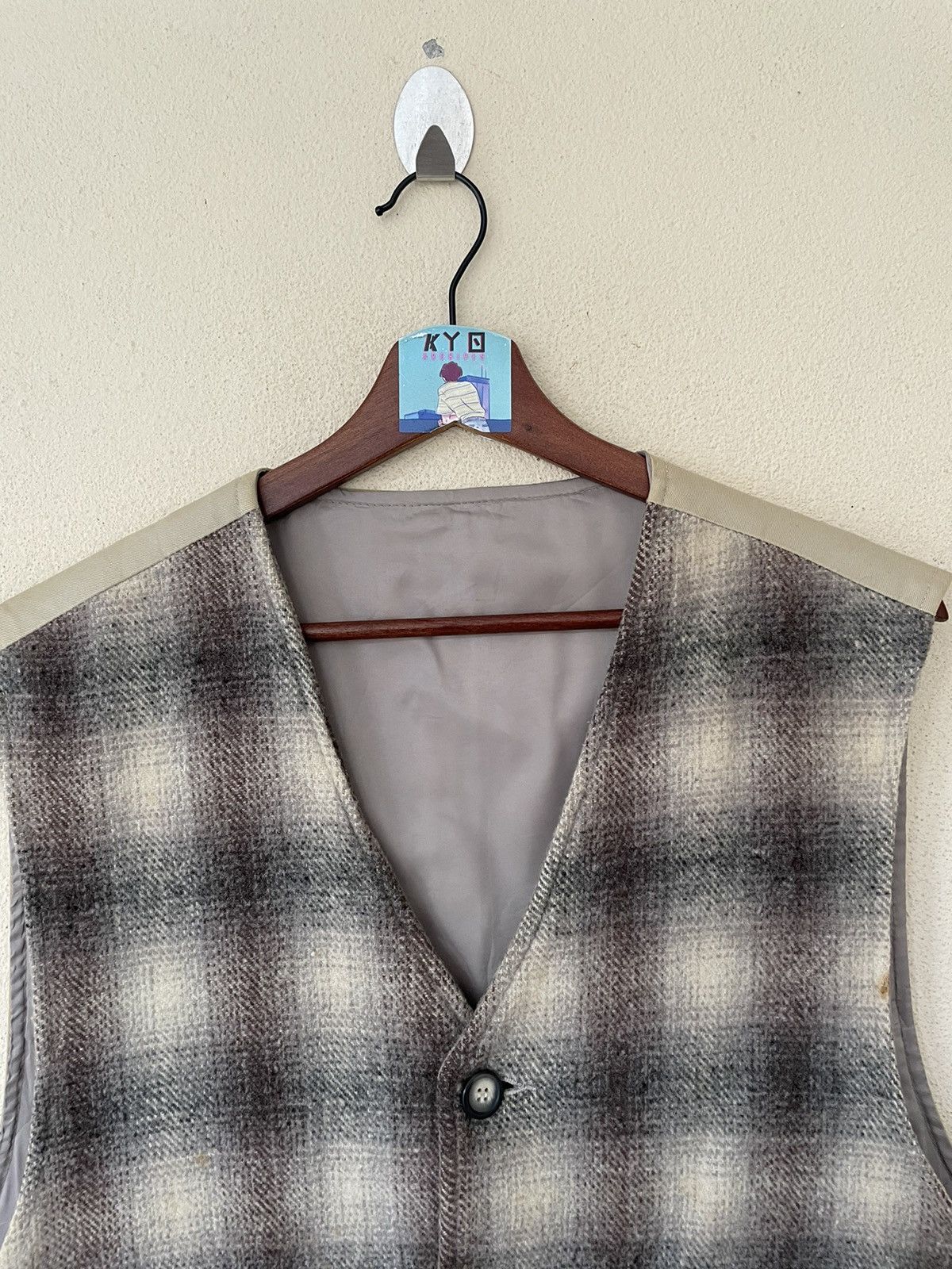 Japanese Brand VINTAGE JAPANESE WOOL VEST Size US L / EU 52-54 / 3 - 3 Thumbnail