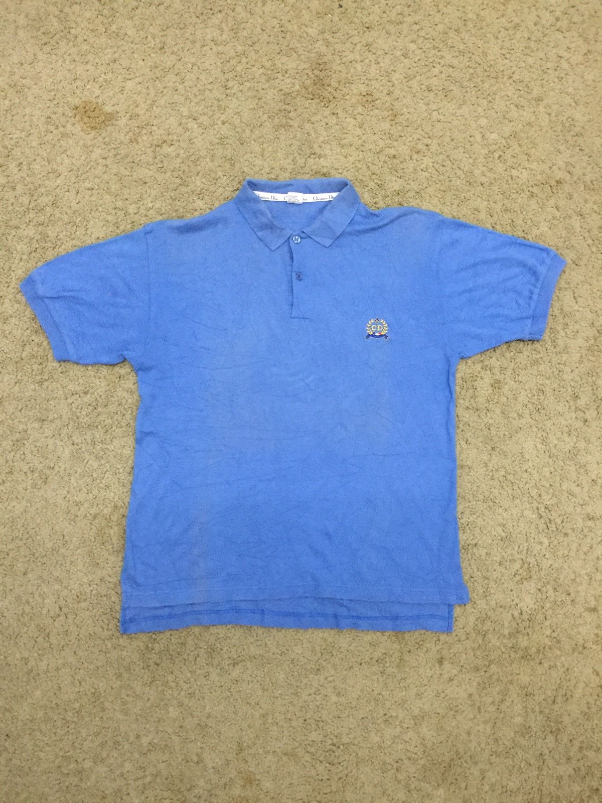 Christian Dior Monsieur Vintage CHRISTIAN DIOR Embroidery Crest Small Logo Polos Size US S / EU 44-46 / 1 - 1 Thumbnail