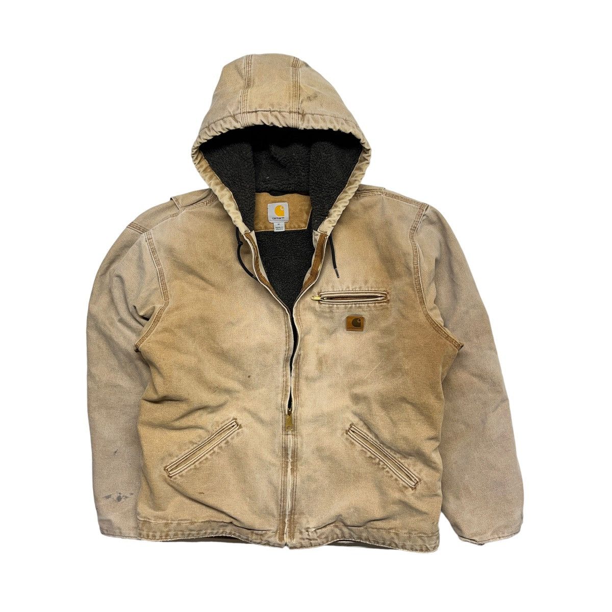 Carhartt Vintage Carhartt Fleece Lined Hooded Jacket Size US XL / EU 56 / 4 - 1 Thumbnail