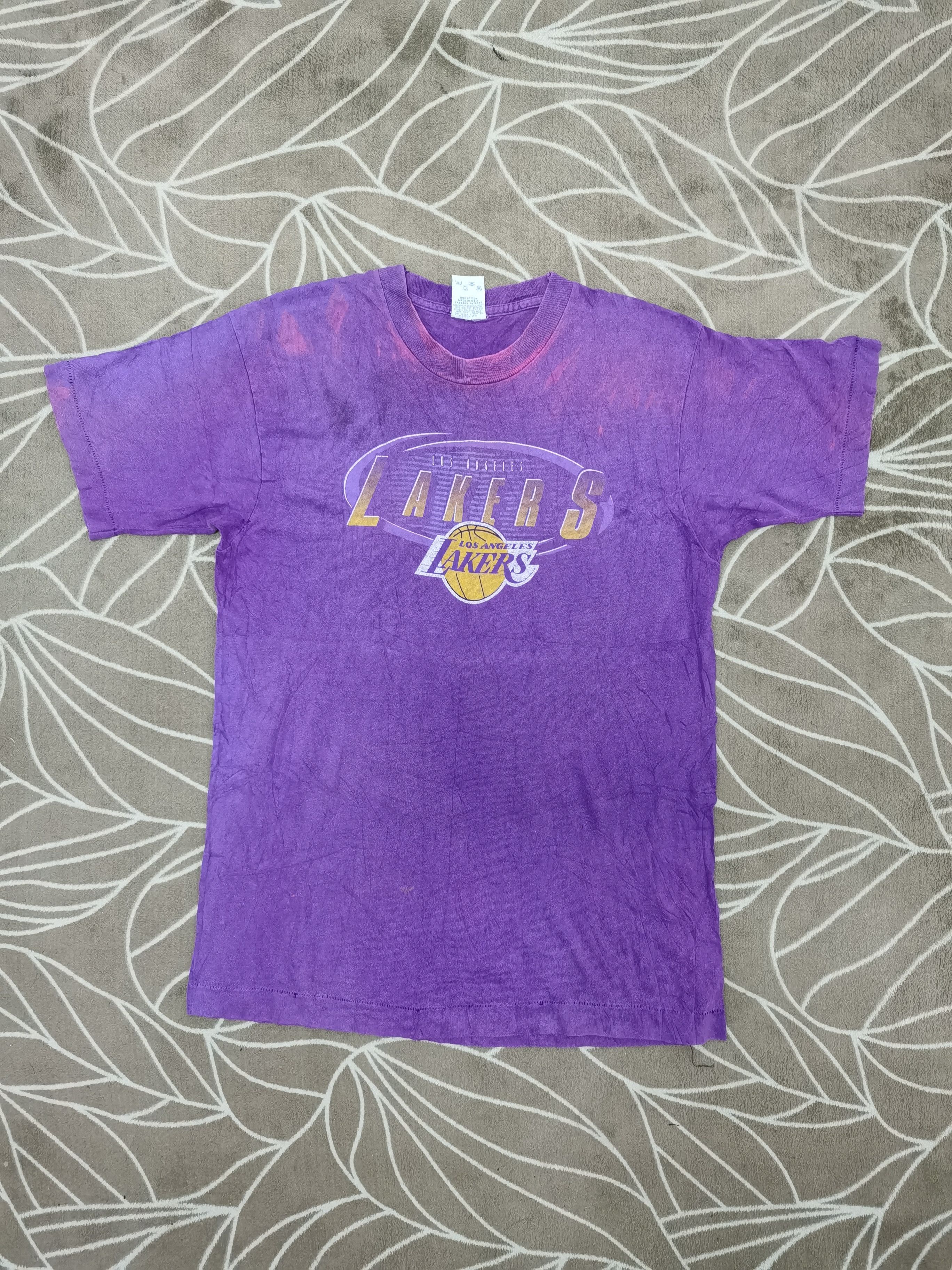 NBA × Salem Sportswear Vintage L.A. Lakers T shirt Size US M / EU 48-50 / 2 - 1 Thumbnail