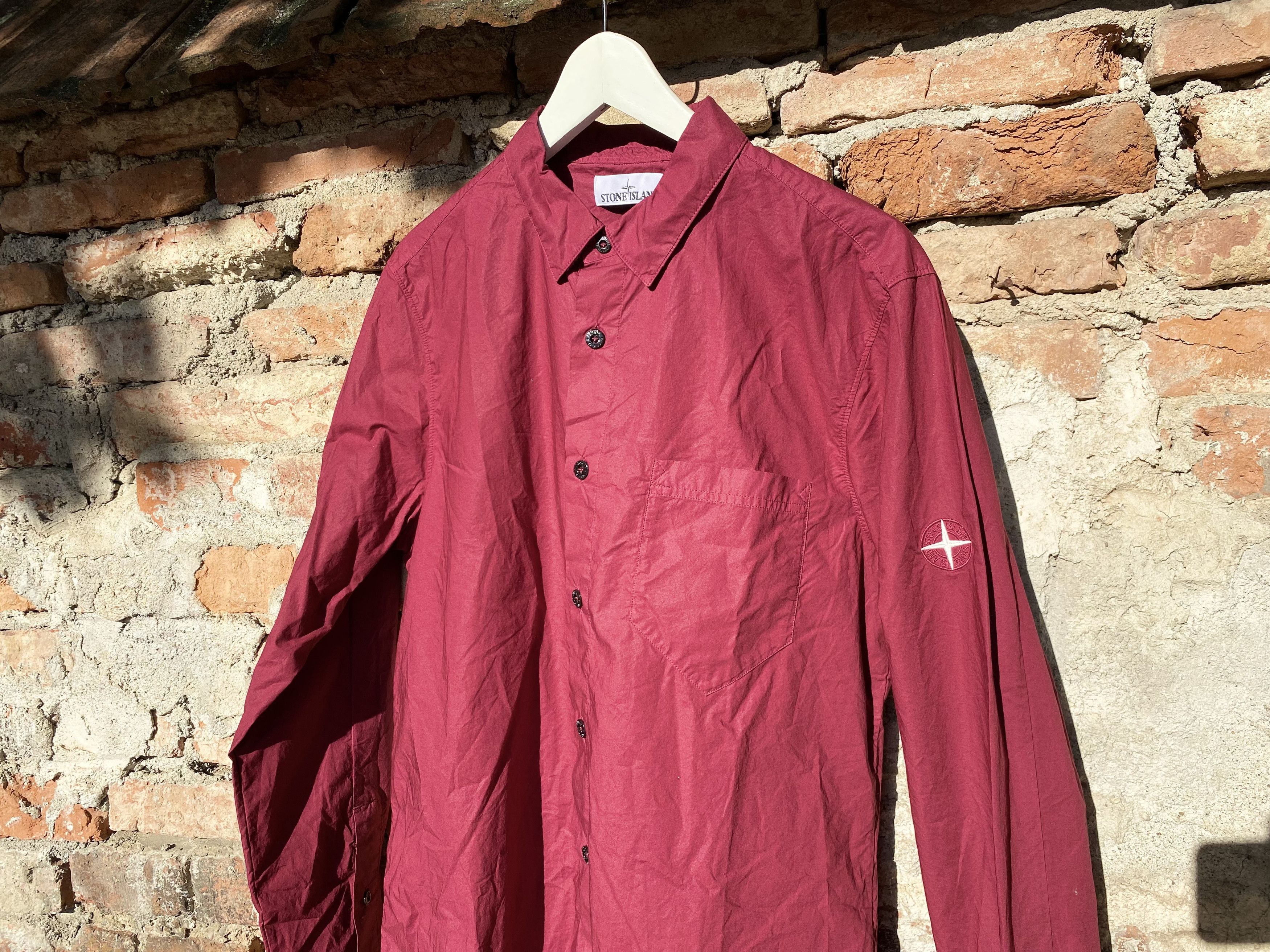 Stone Island Stone Island embroidered logo shirt (691512501) Size US L / EU 52-54 / 3 - 5 Thumbnail