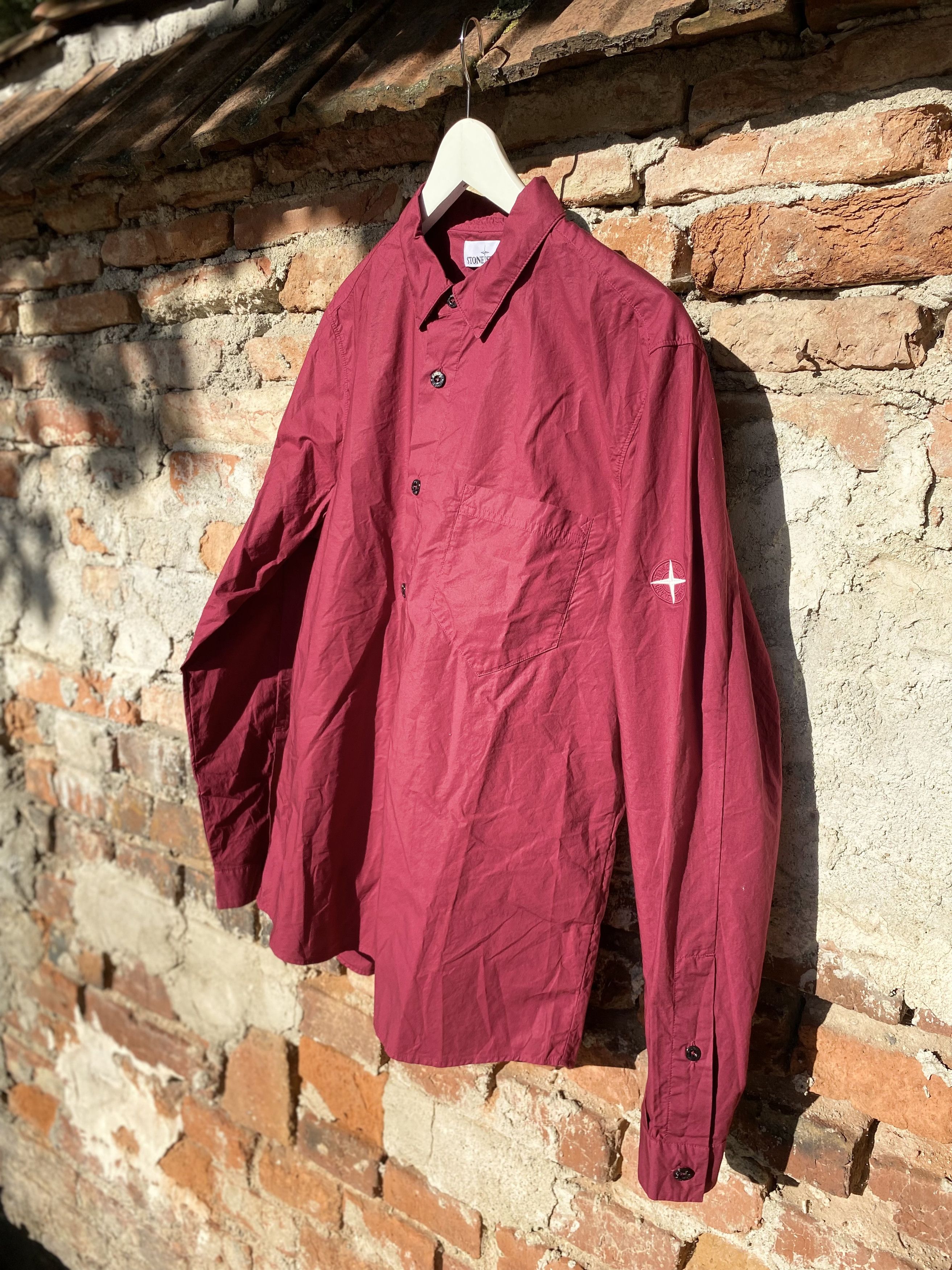 Stone Island Stone Island embroidered logo shirt (691512501) Size US L / EU 52-54 / 3 - 4 Thumbnail