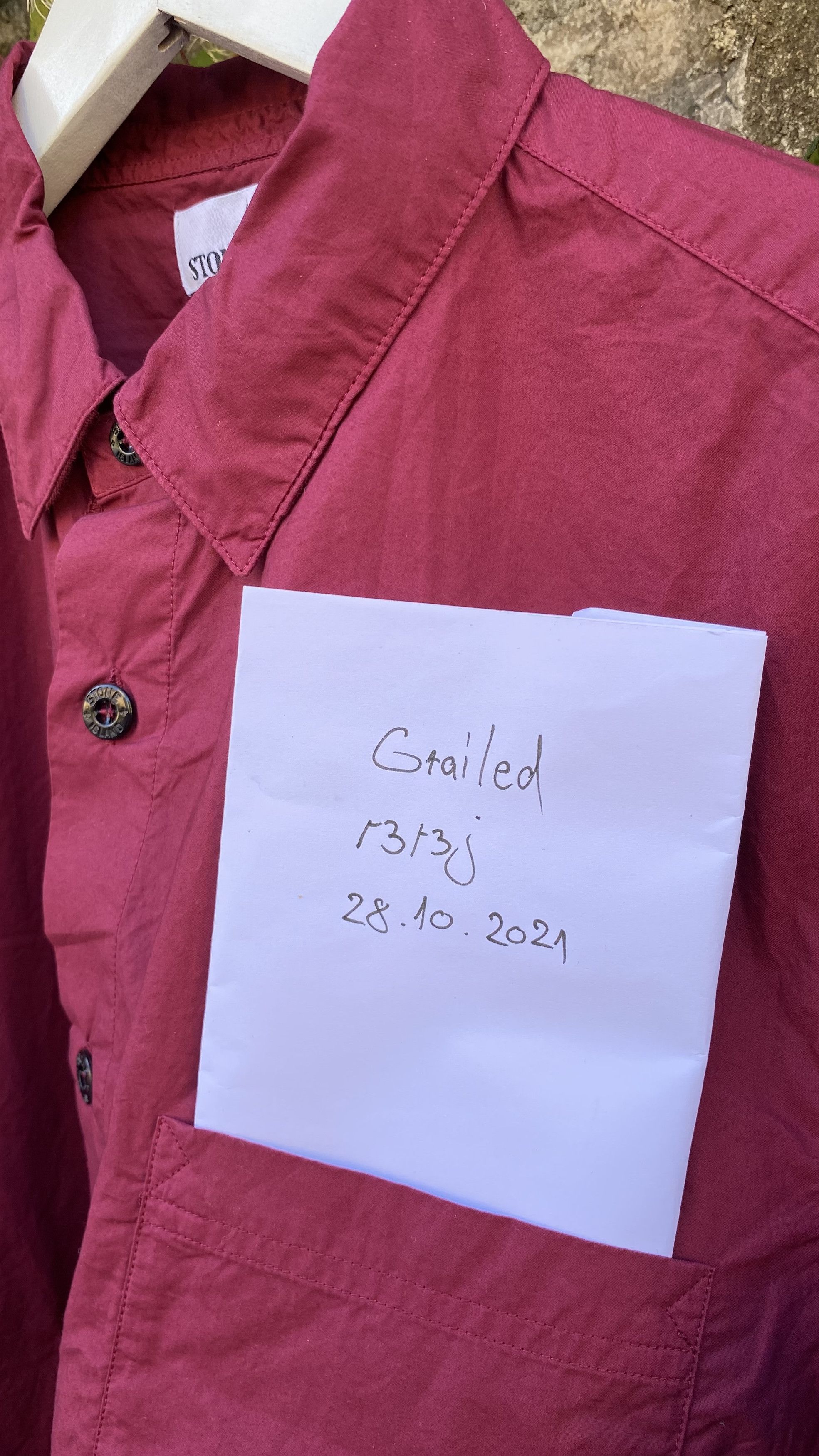 Stone Island Stone Island embroidered logo shirt (691512501) Size US L / EU 52-54 / 3 - 12 Thumbnail