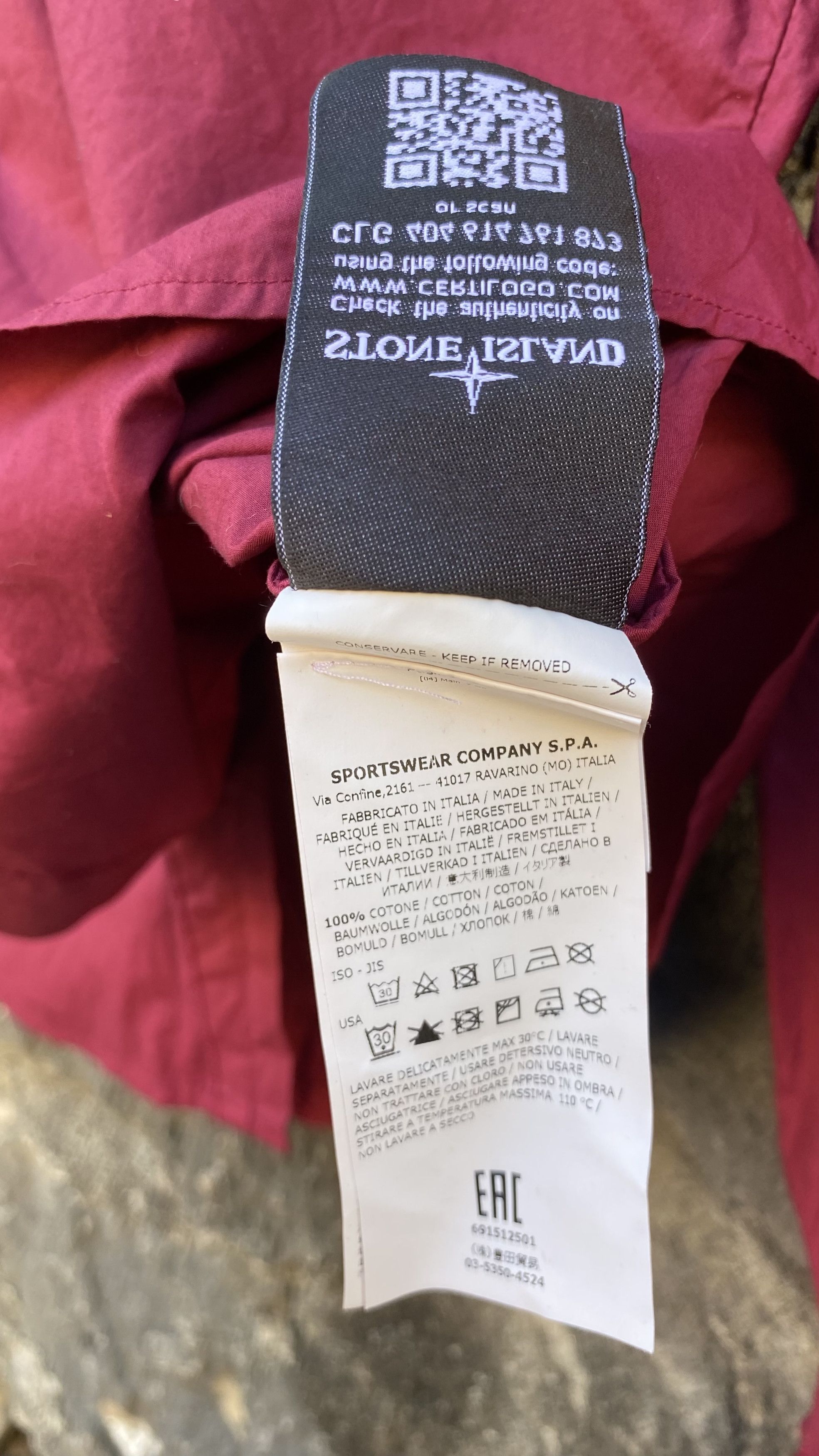 Stone Island Stone Island embroidered logo shirt (691512501) Size US L / EU 52-54 / 3 - 8 Thumbnail