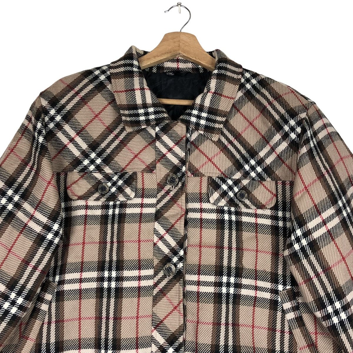 Japanese Brand Vintage Nova Checked Button Down Jacket Size US XL / EU 56 / 4 - 3 Thumbnail