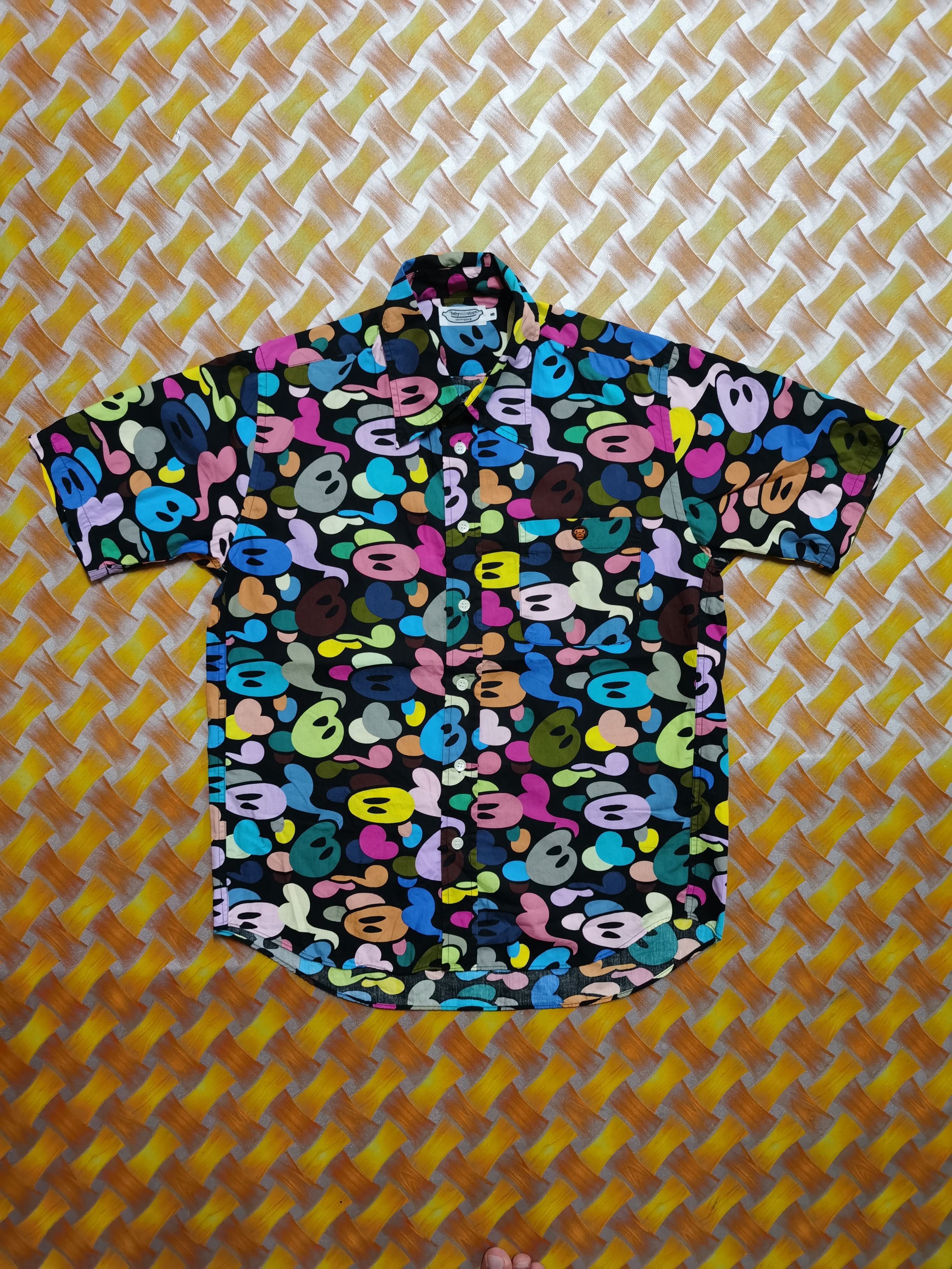 Bape Baby Milo Multi Camo Button Up S/S Shirt Size US S / EU 44-46 / 1 - 1 Thumbnail