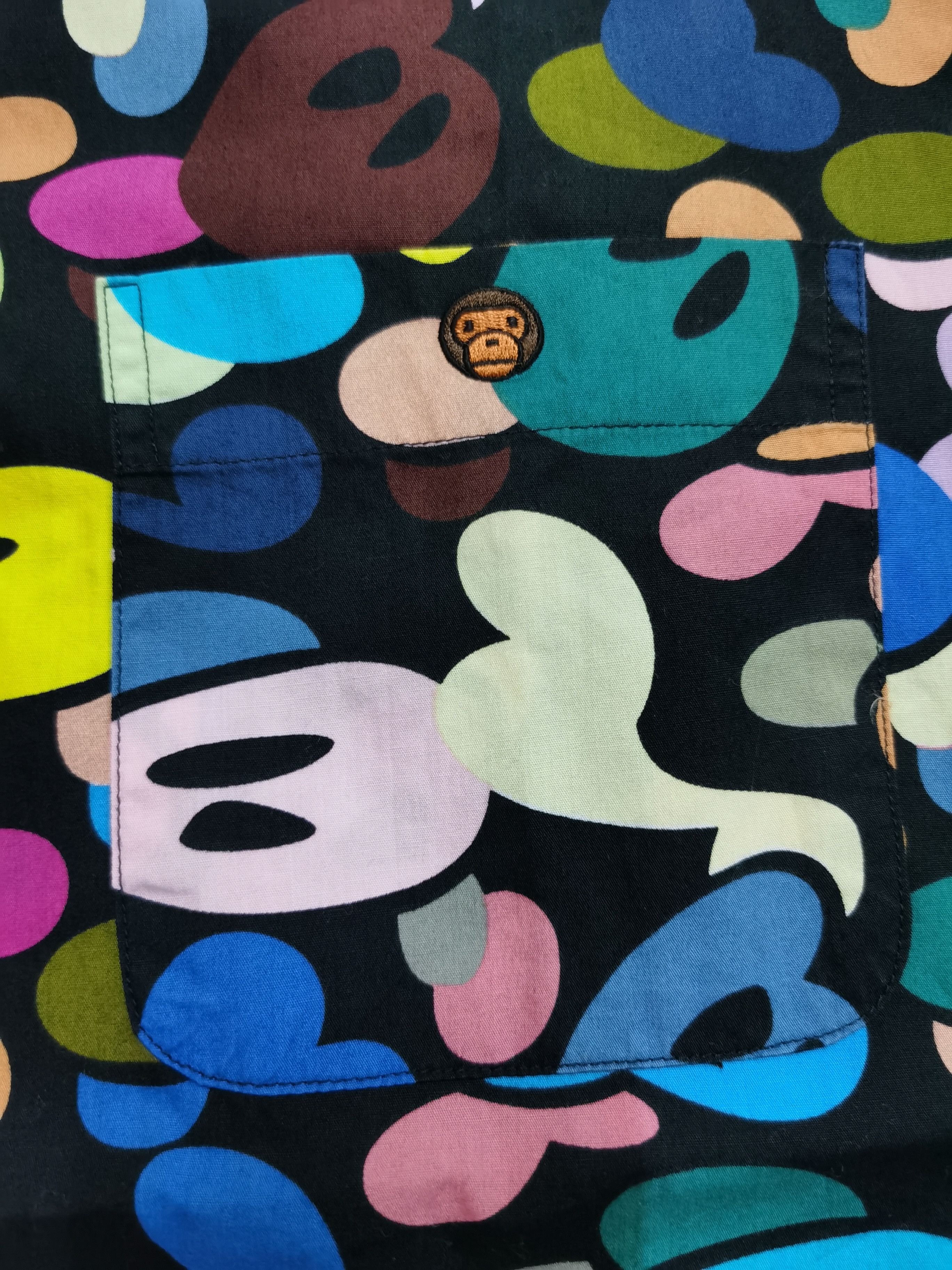 Bape Baby Milo Multi Camo Button Up S/S Shirt Size US S / EU 44-46 / 1 - 3 Thumbnail