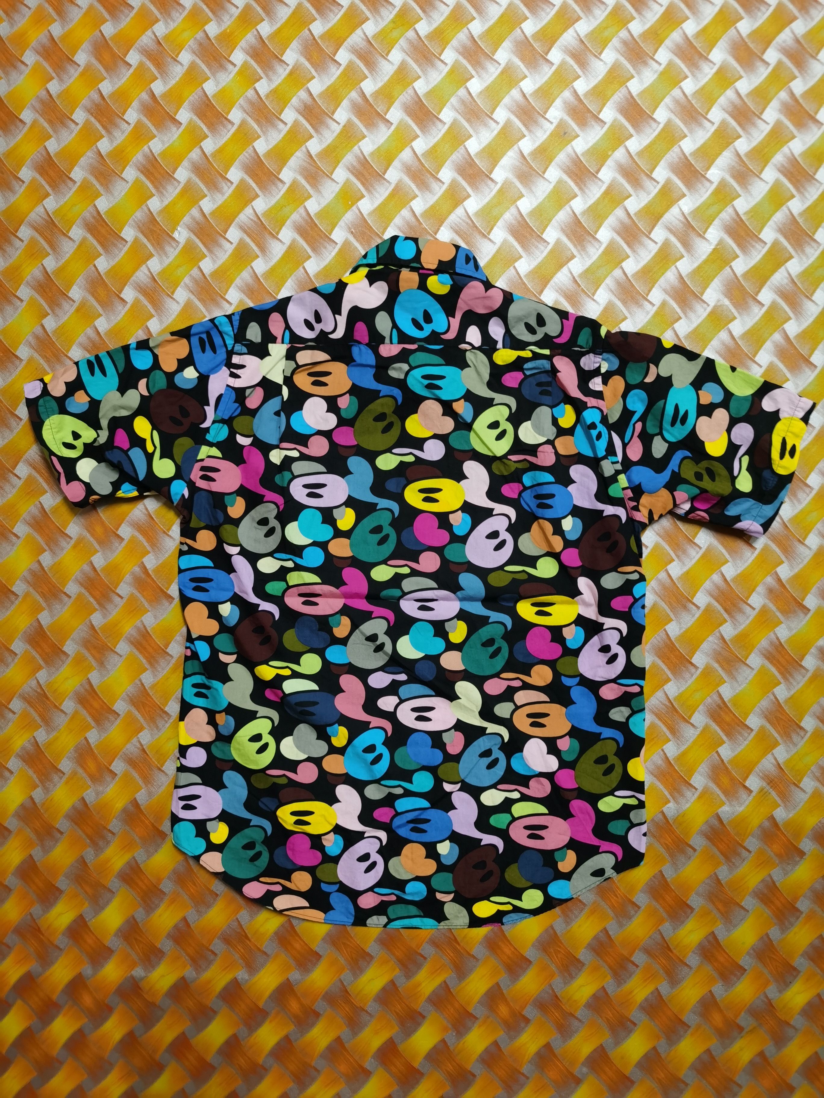 Bape Baby Milo Multi Camo Button Up S/S Shirt Size US S / EU 44-46 / 1 - 7 Thumbnail