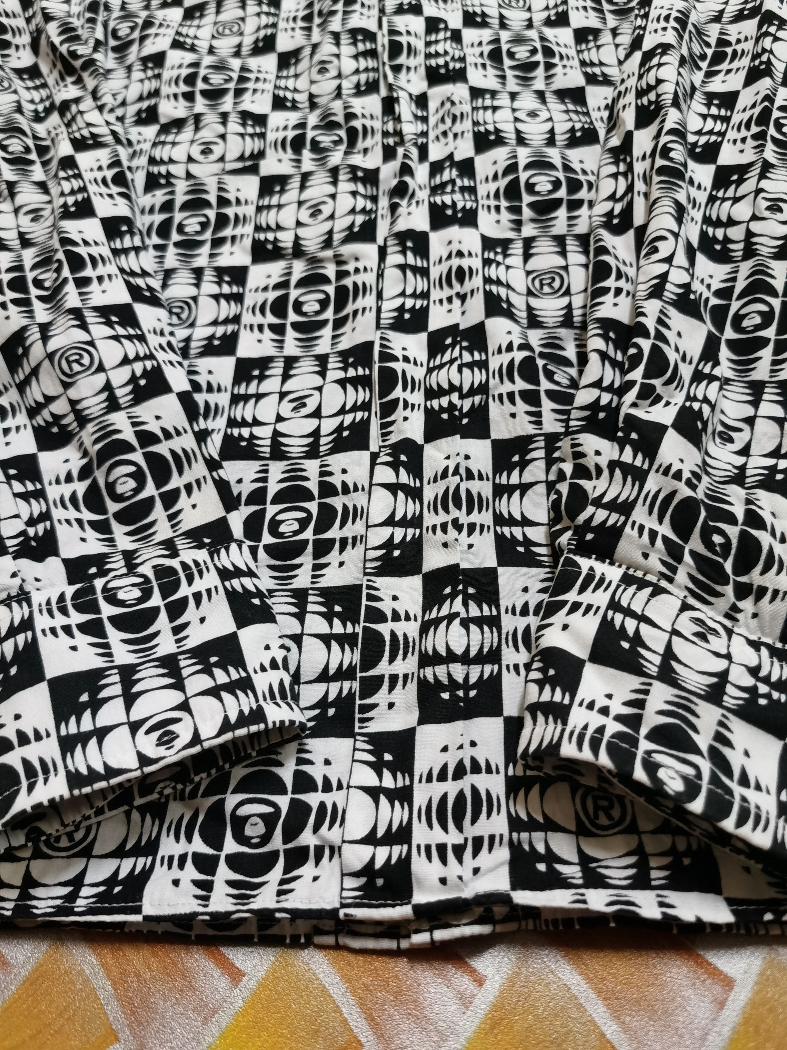 Bape Bape Black White Monogram Shirt Size S / US 4 / IT 40 - 7 Thumbnail