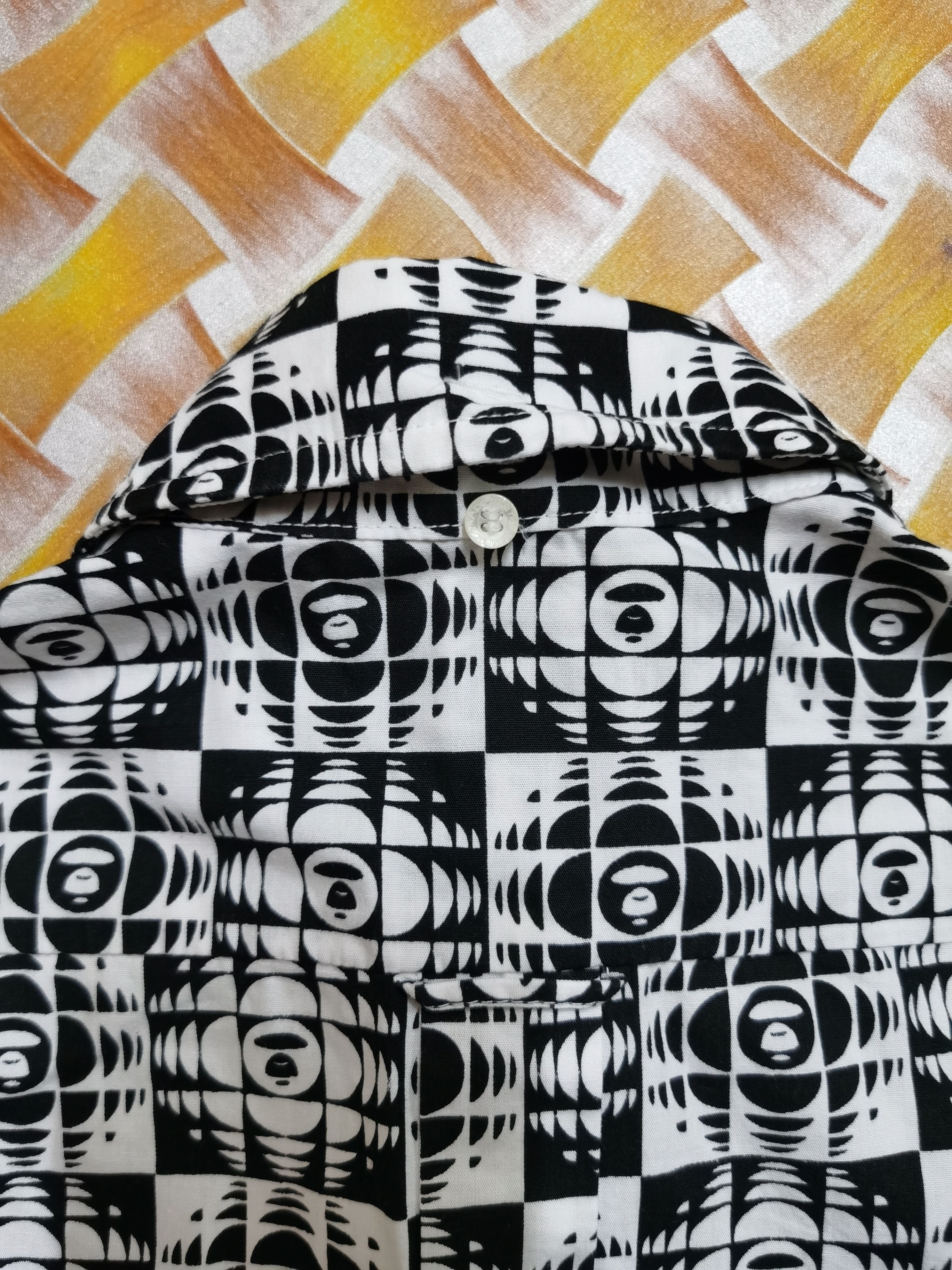 Bape Bape Black White Monogram Shirt Size S / US 4 / IT 40 - 6 Thumbnail