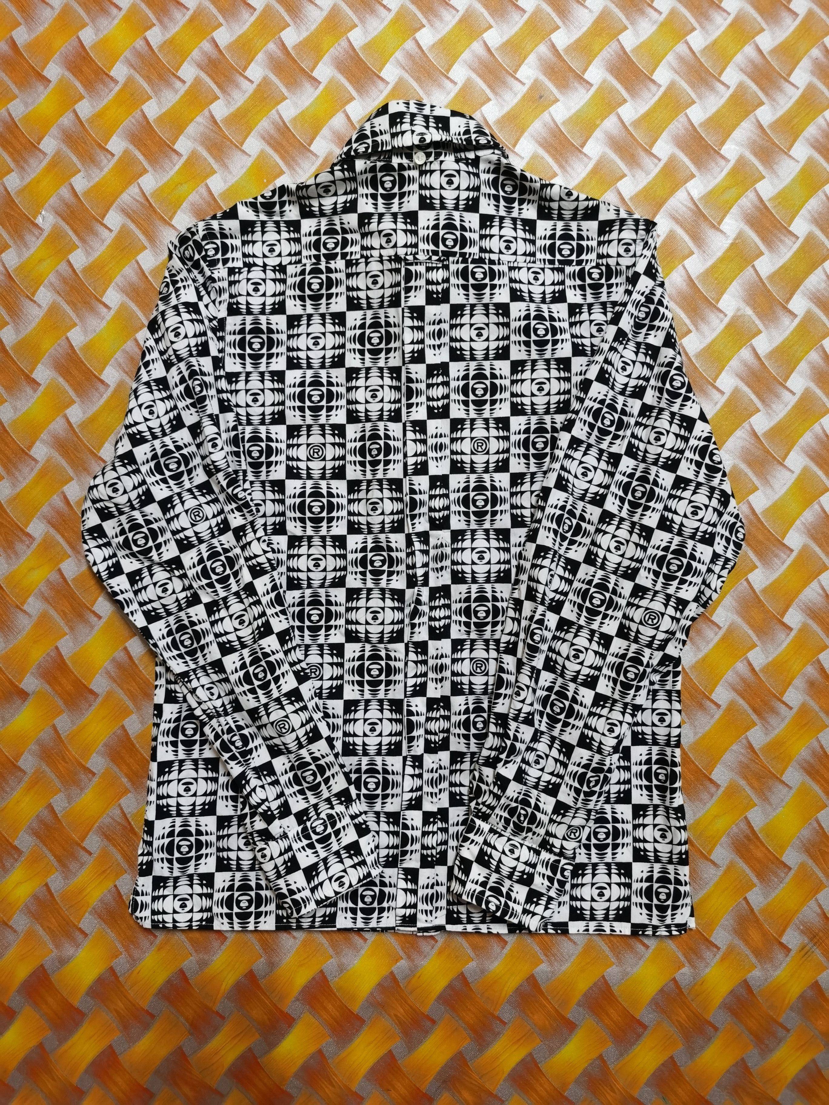 Bape Bape Black White Monogram Shirt Size S / US 4 / IT 40 - 5 Thumbnail