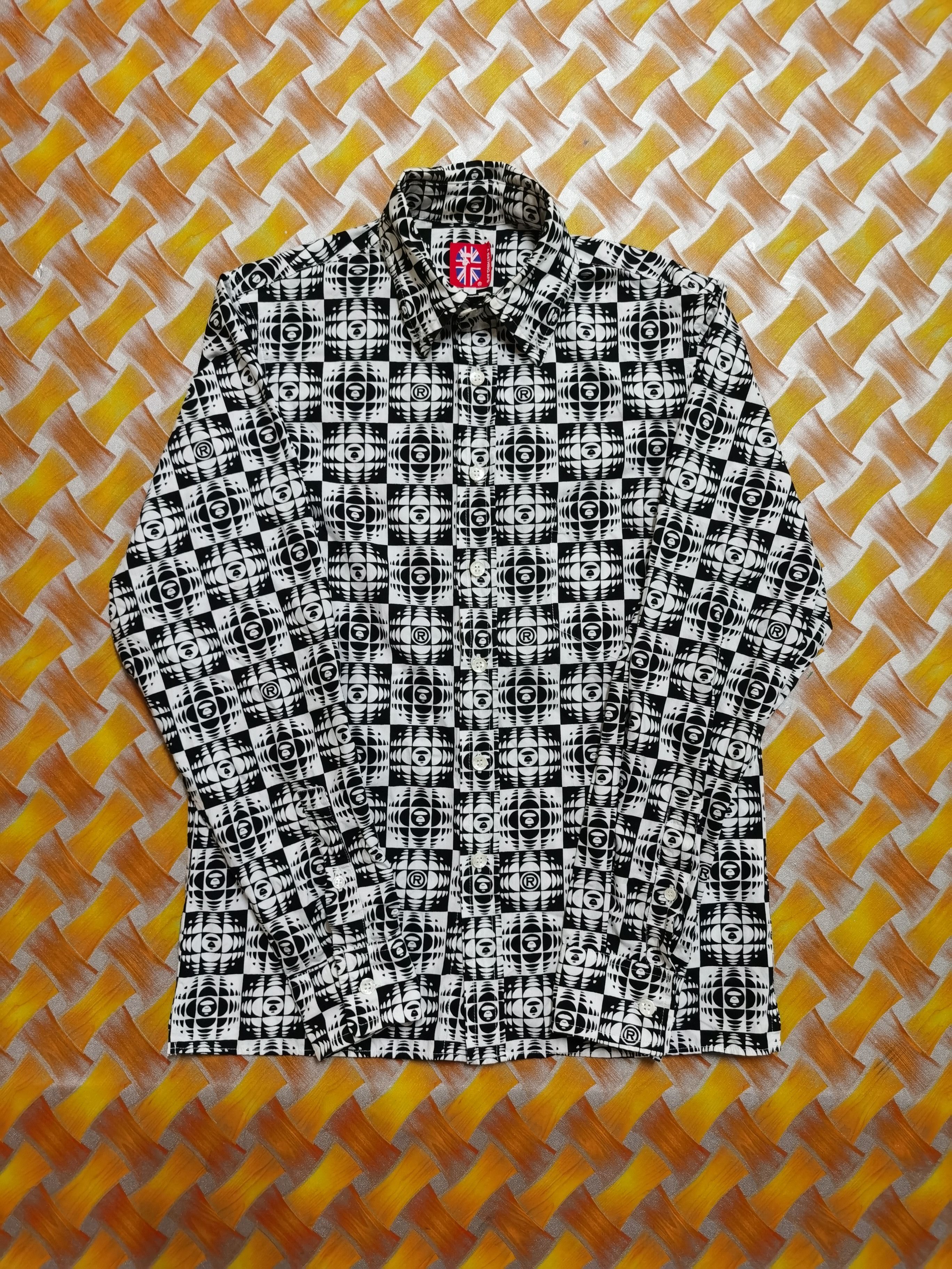 Bape Bape Black White Monogram Shirt Size S / US 4 / IT 40 - 1 Thumbnail