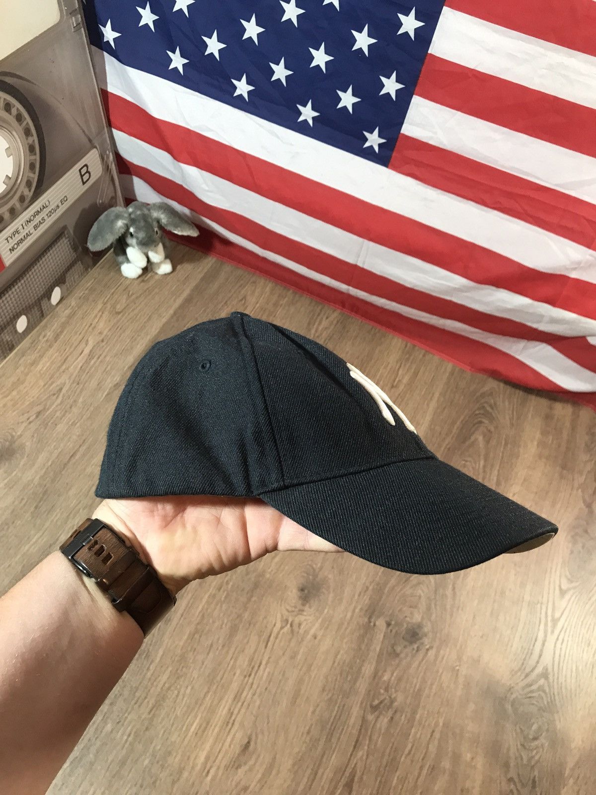 Nike × Vintage Vintage 90s Nike New York Yankees Cap rare Size ONE SIZE - 5 Thumbnail