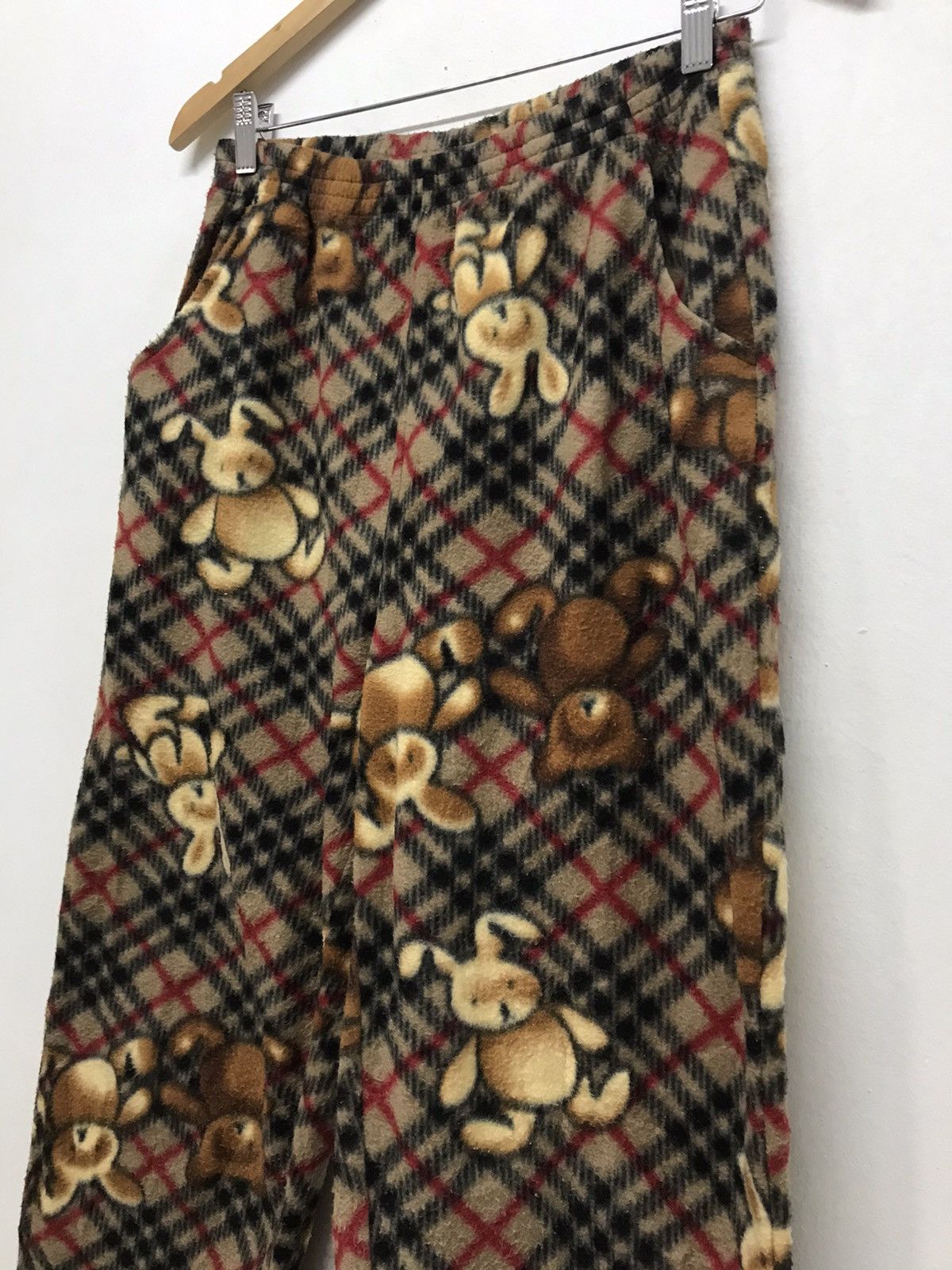 Japanese Brand Unknown Brands Fleece Novacheck Bear Pants Like Burberry Size US 34 / EU 50 - 8 Thumbnail