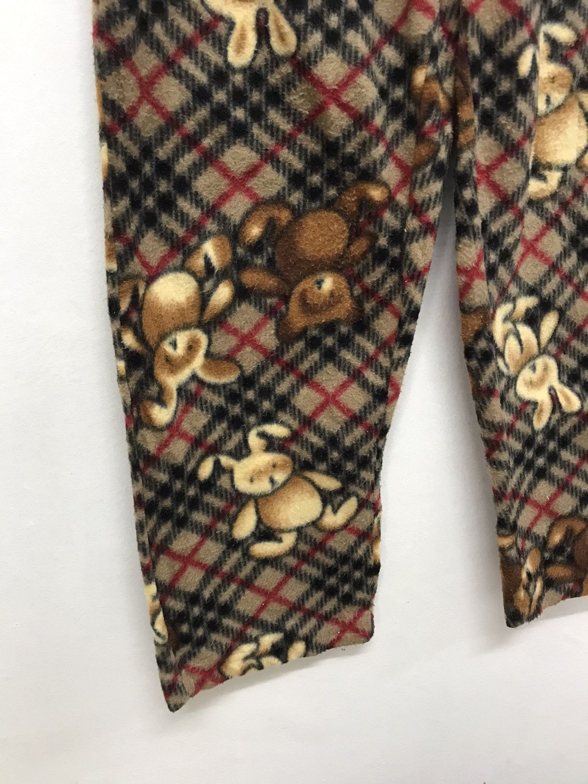 Japanese Brand Unknown Brands Fleece Novacheck Bear Pants Like Burberry Size US 34 / EU 50 - 3 Thumbnail