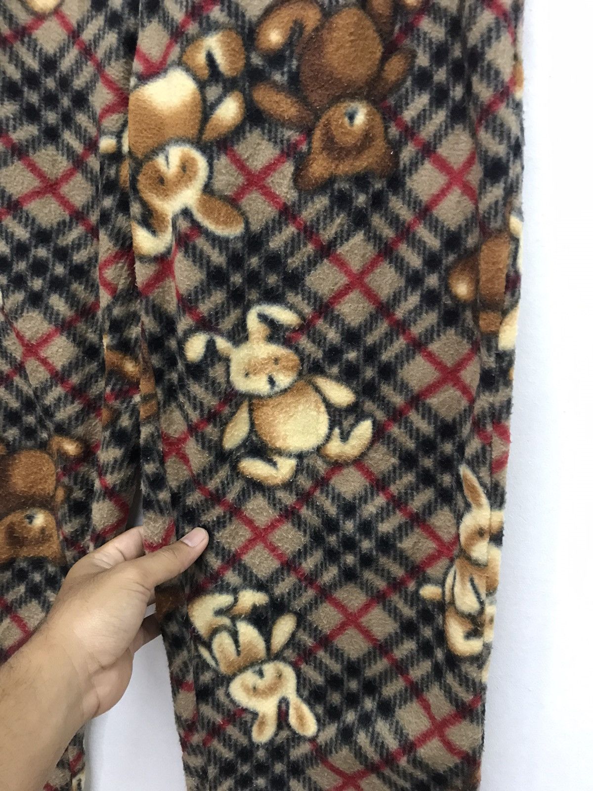 Japanese Brand Unknown Brands Fleece Novacheck Bear Pants Like Burberry Size US 34 / EU 50 - 6 Thumbnail