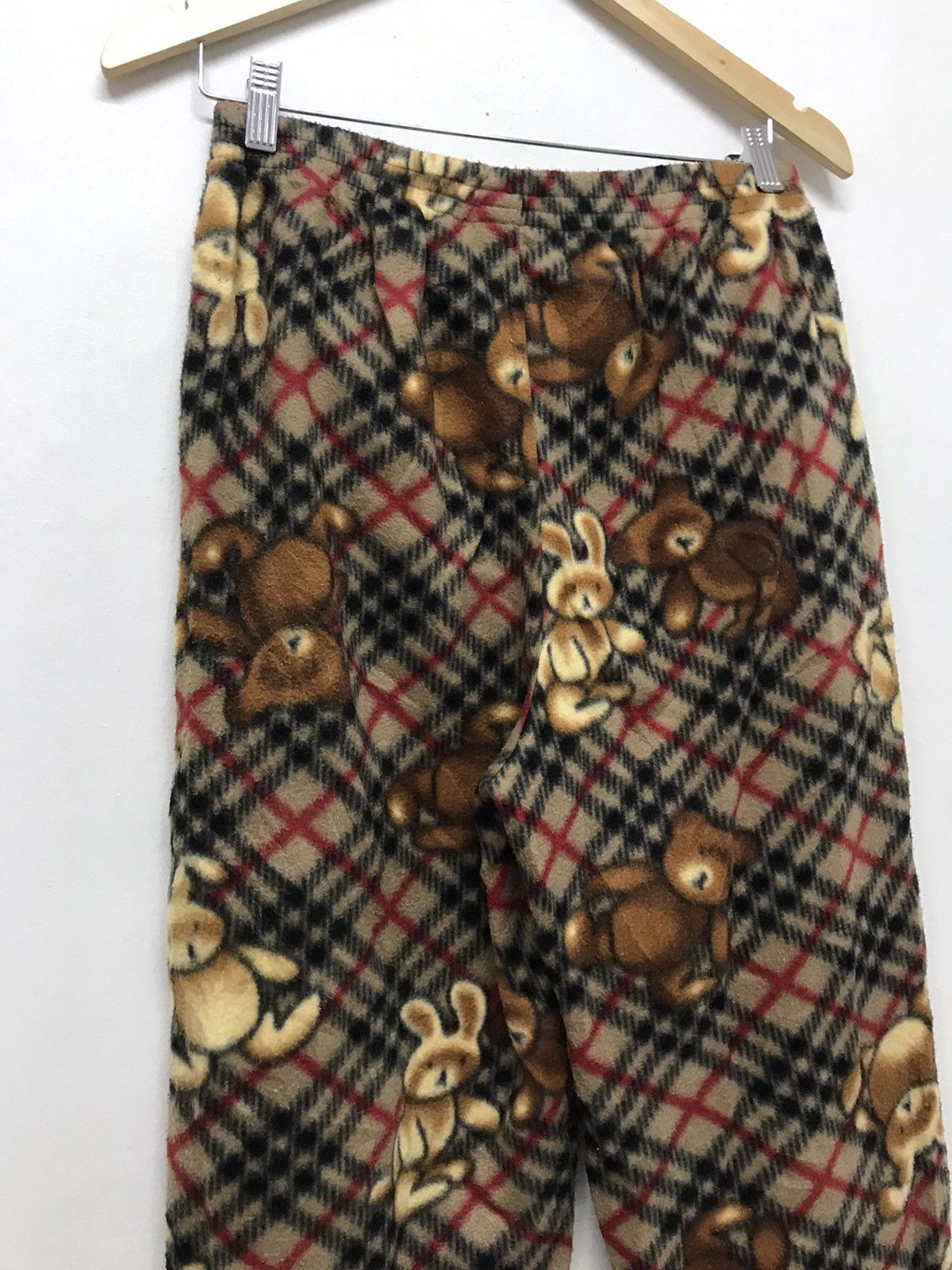 Japanese Brand Unknown Brands Fleece Novacheck Bear Pants Like Burberry Size US 34 / EU 50 - 12 Thumbnail