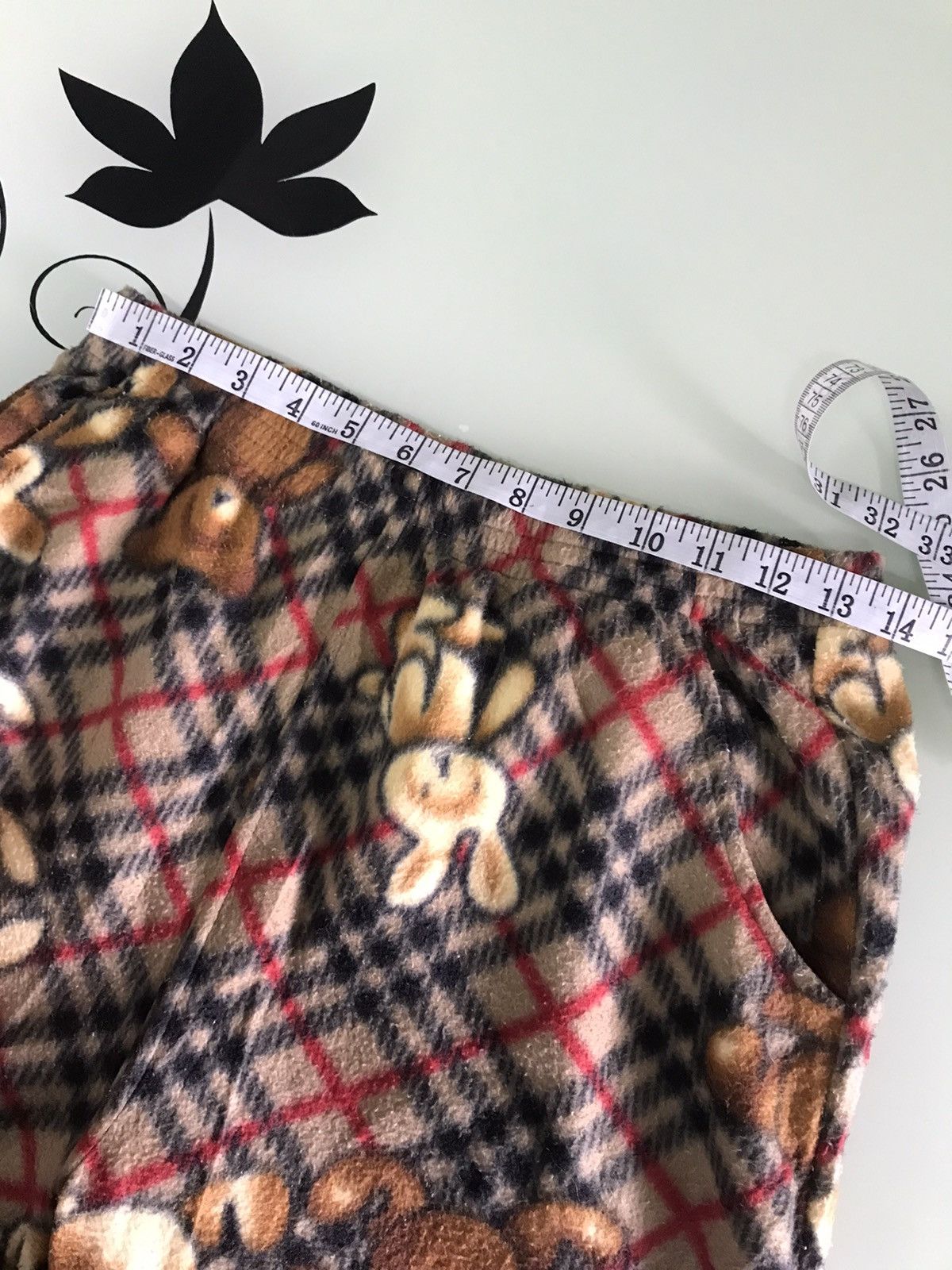Japanese Brand Unknown Brands Fleece Novacheck Bear Pants Like Burberry Size US 34 / EU 50 - 15 Thumbnail