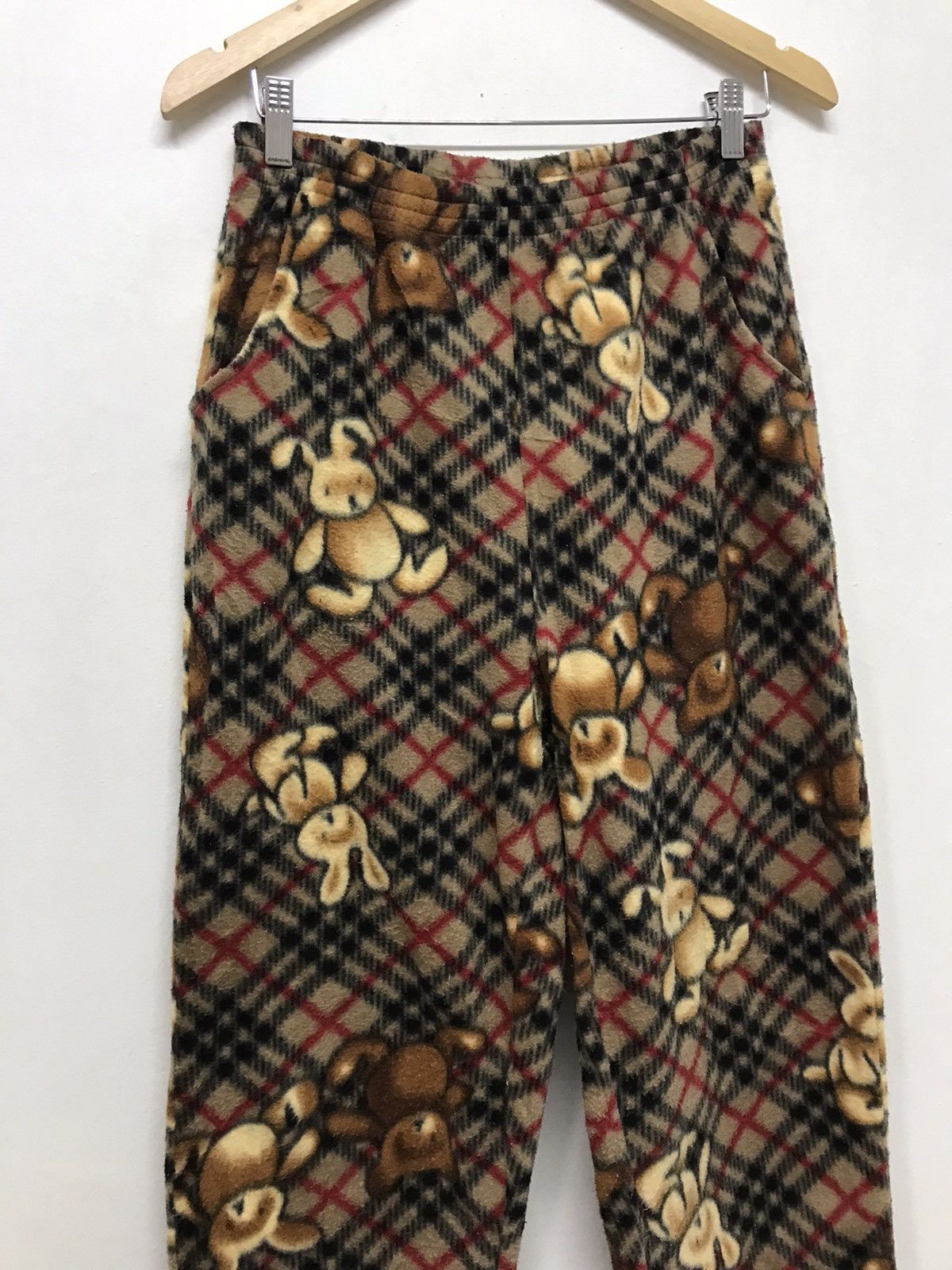 Japanese Brand Unknown Brands Fleece Novacheck Bear Pants Like Burberry Size US 34 / EU 50 - 10 Thumbnail