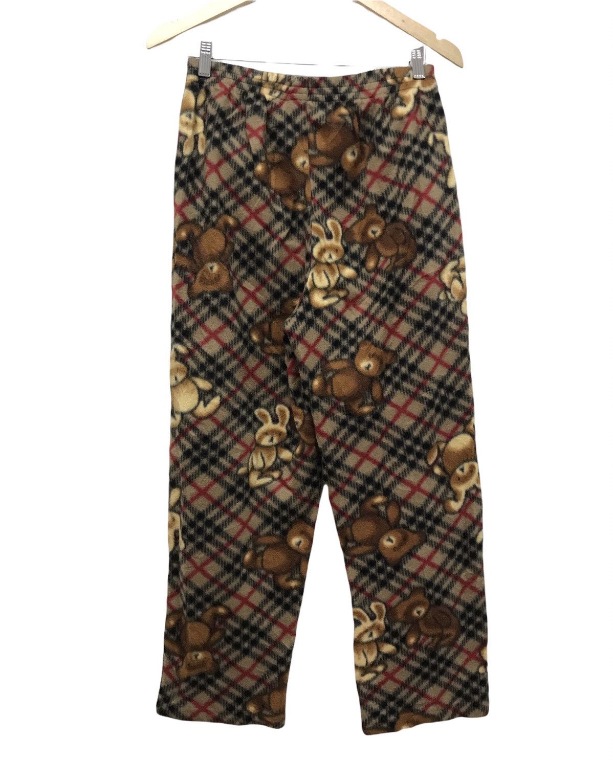 Japanese Brand Unknown Brands Fleece Novacheck Bear Pants Like Burberry Size US 34 / EU 50 - 2 Thumbnail