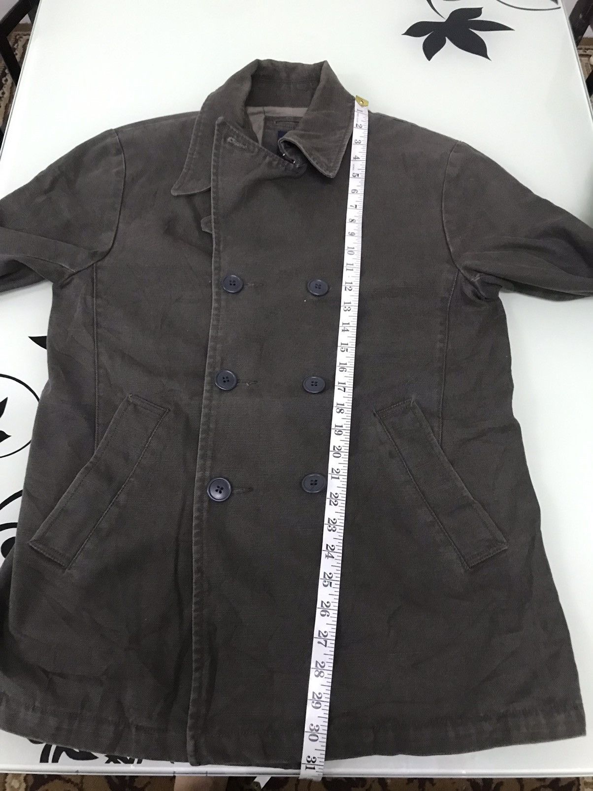 Gap Vintage Gap Double Breasted Denim Chore Jacket / Brown Size US M / EU 48-50 / 2 - 19 Thumbnail