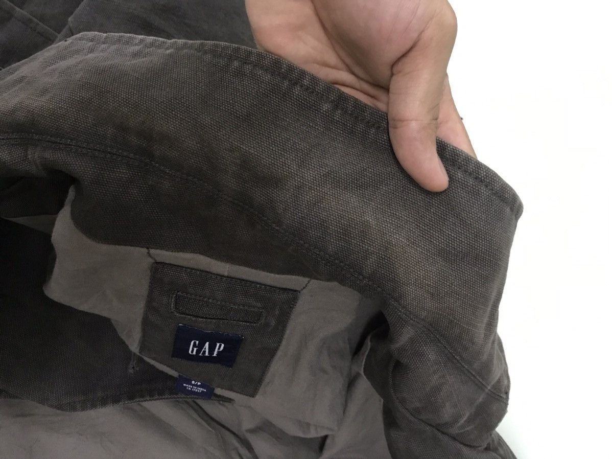 Gap Vintage Gap Double Breasted Denim Chore Jacket / Brown Size US M / EU 48-50 / 2 - 16 Thumbnail