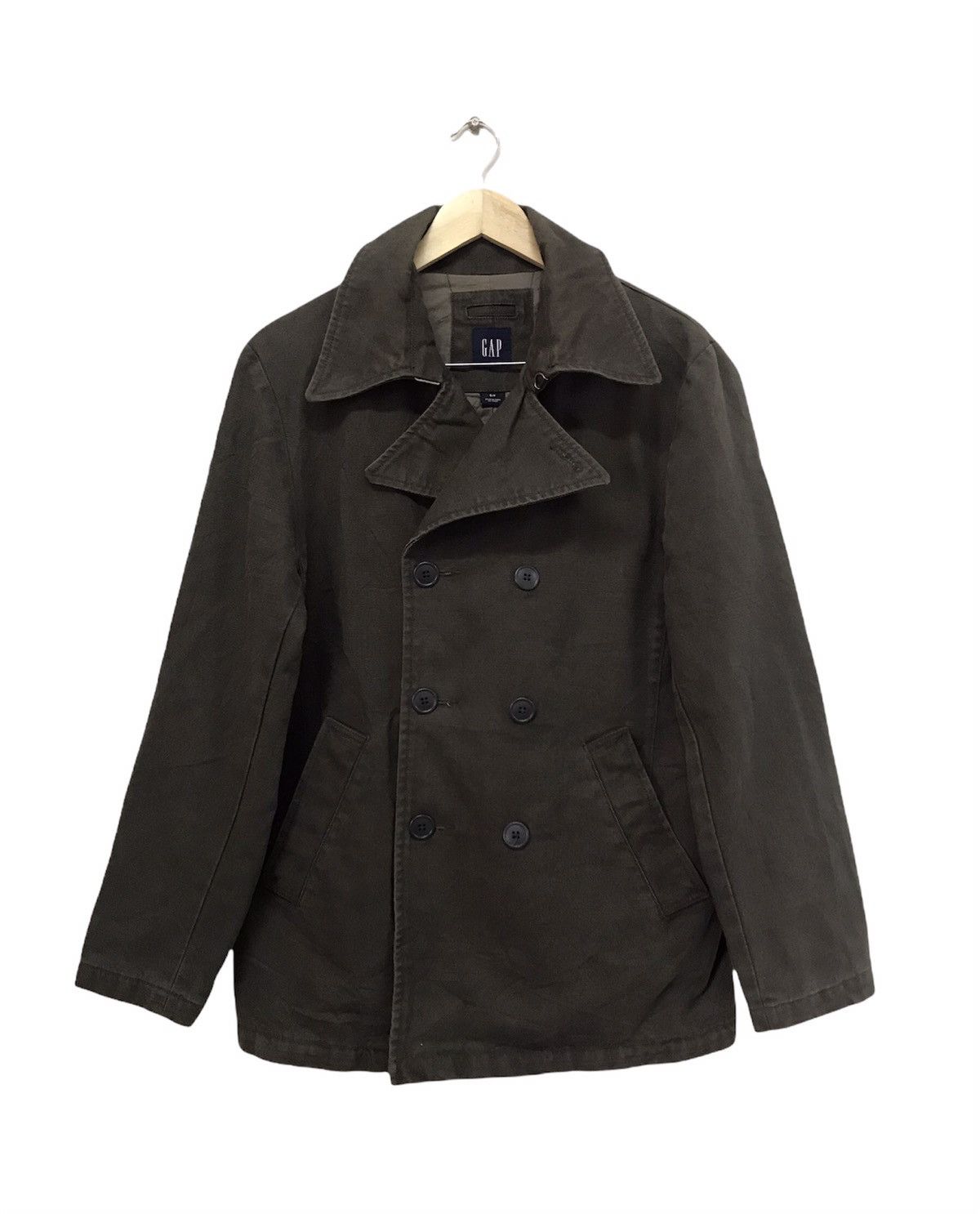 Gap Vintage Gap Double Breasted Denim Chore Jacket / Brown Size US M / EU 48-50 / 2 - 2 Thumbnail