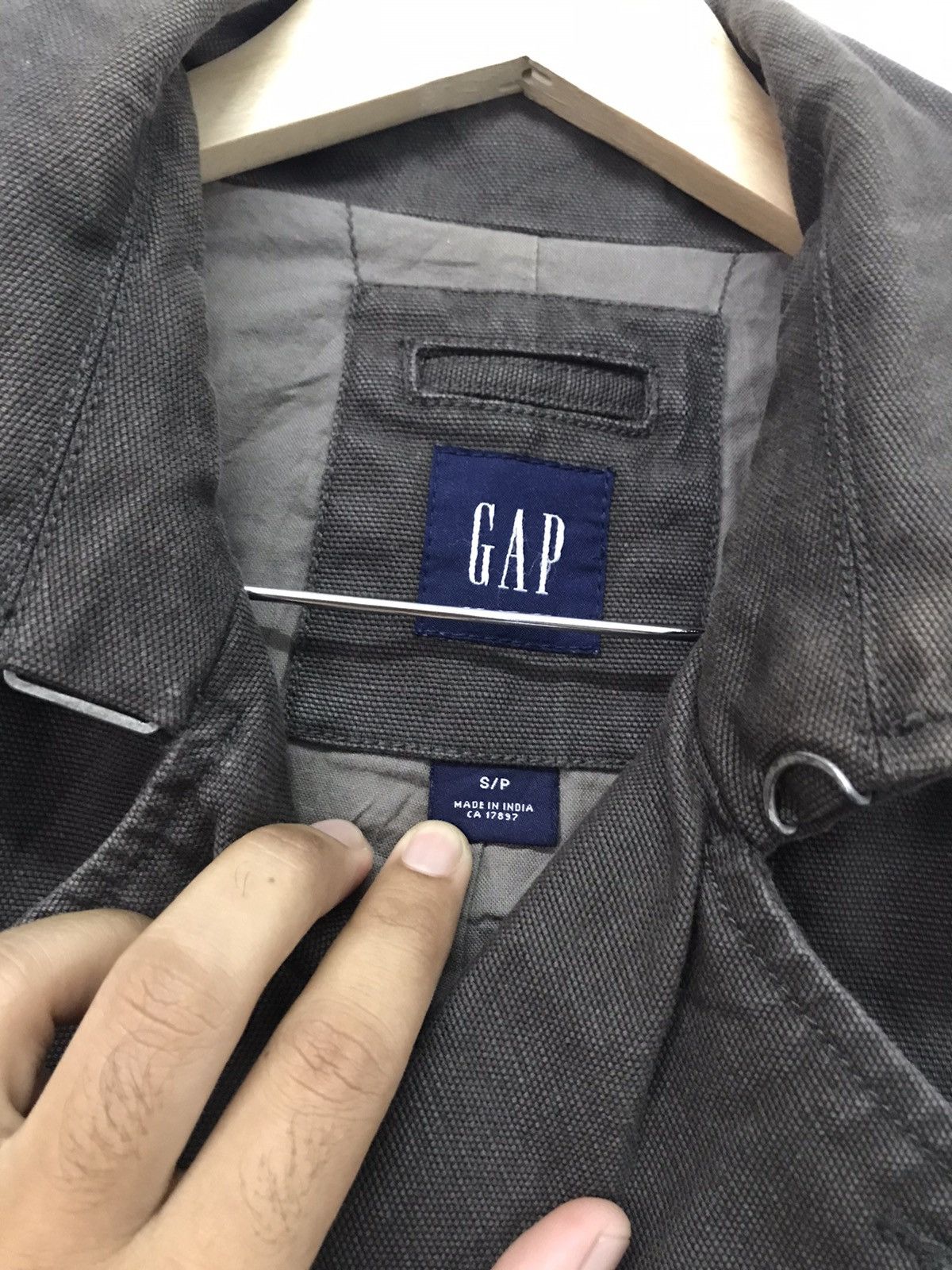 Gap Vintage Gap Double Breasted Denim Chore Jacket / Brown Size US M / EU 48-50 / 2 - 11 Thumbnail