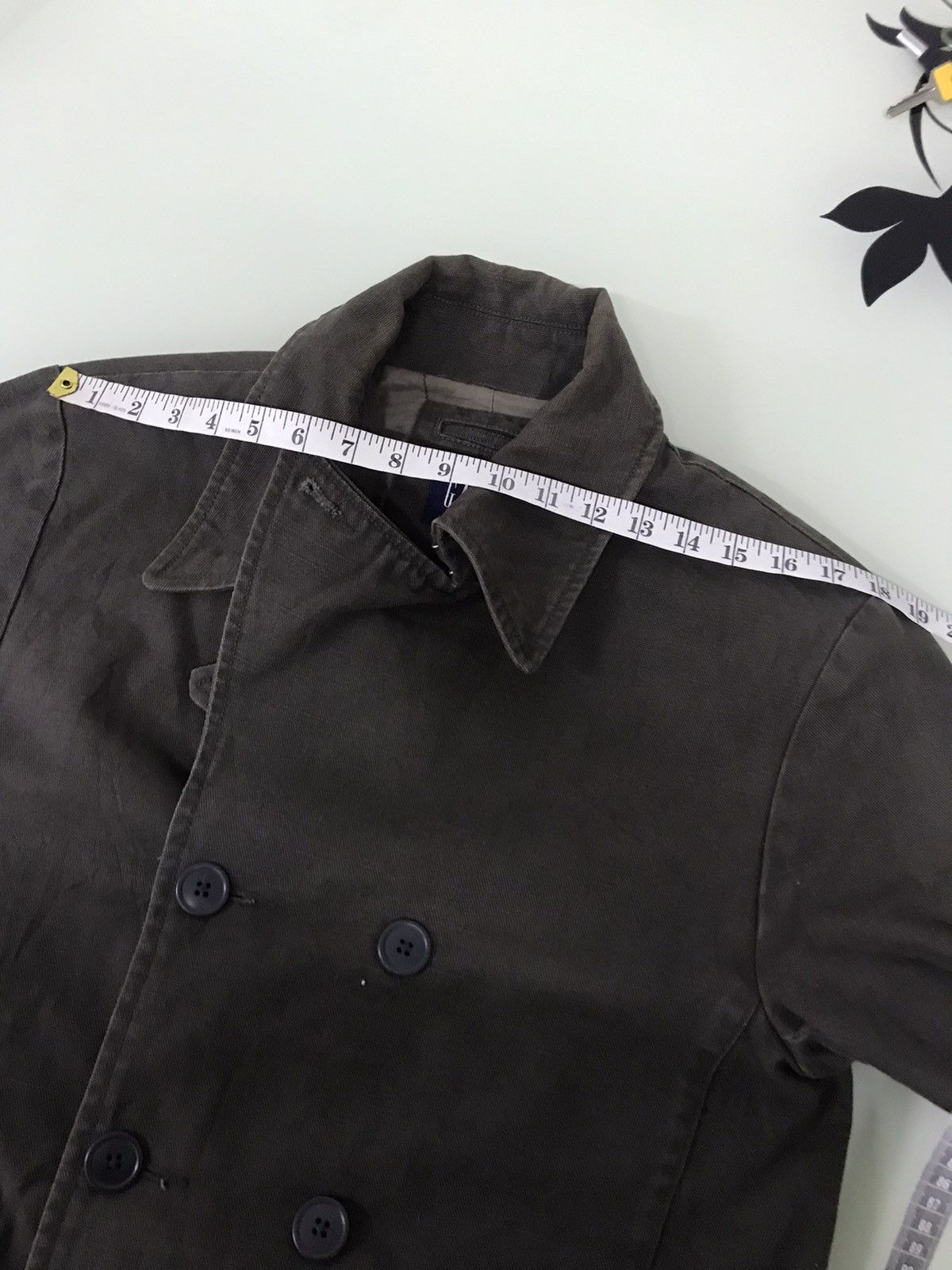 Gap Vintage Gap Double Breasted Denim Chore Jacket / Brown Size US M / EU 48-50 / 2 - 18 Thumbnail