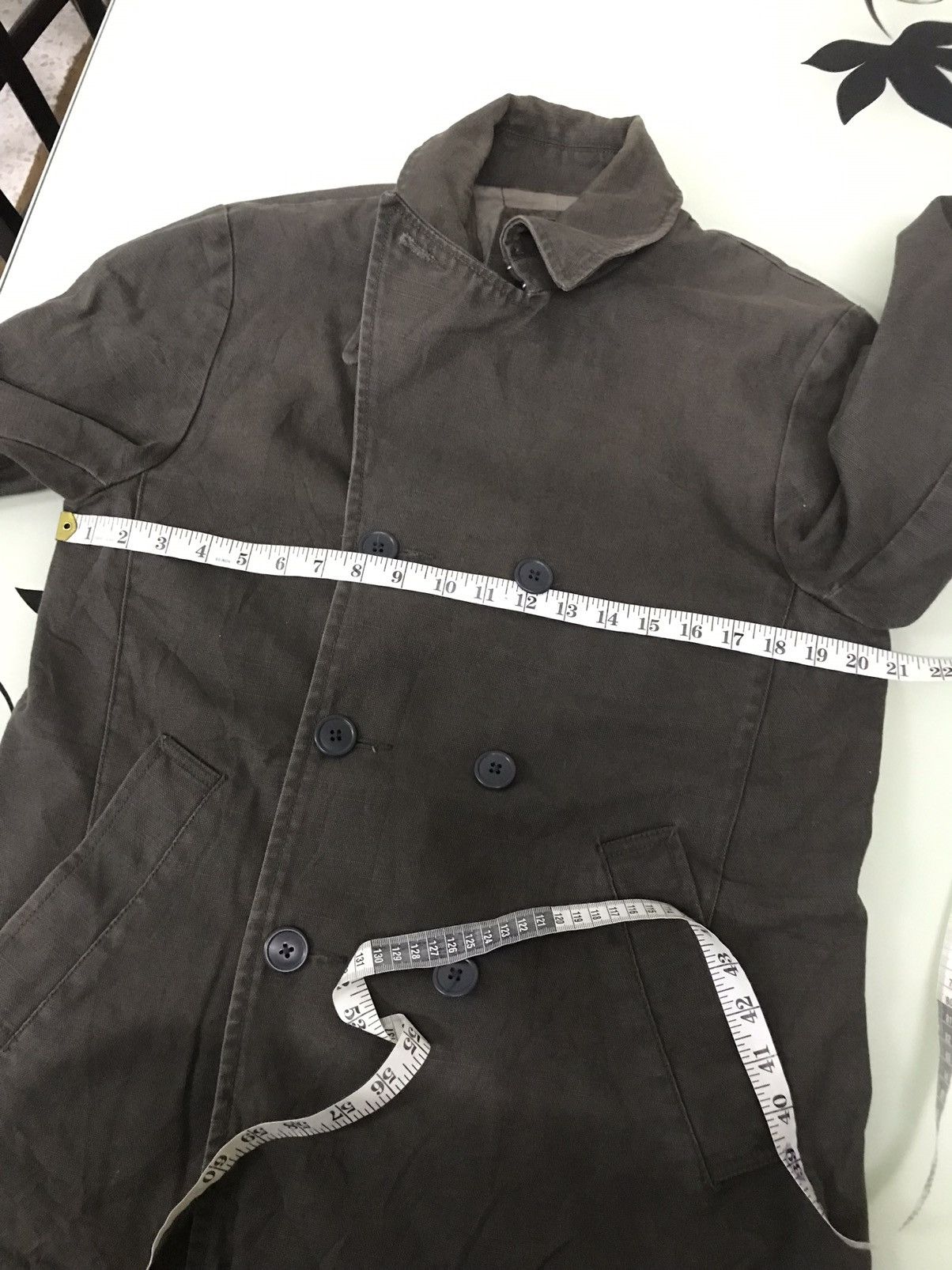 Gap Vintage Gap Double Breasted Denim Chore Jacket / Brown Size US M / EU 48-50 / 2 - 17 Thumbnail