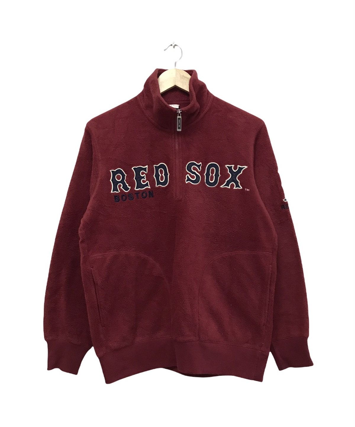 Japanese Brand Vintage Mlb Red Sox x Uniqlo Fleece Sweatshirt Size US M / EU 48-50 / 2 - 1 Thumbnail