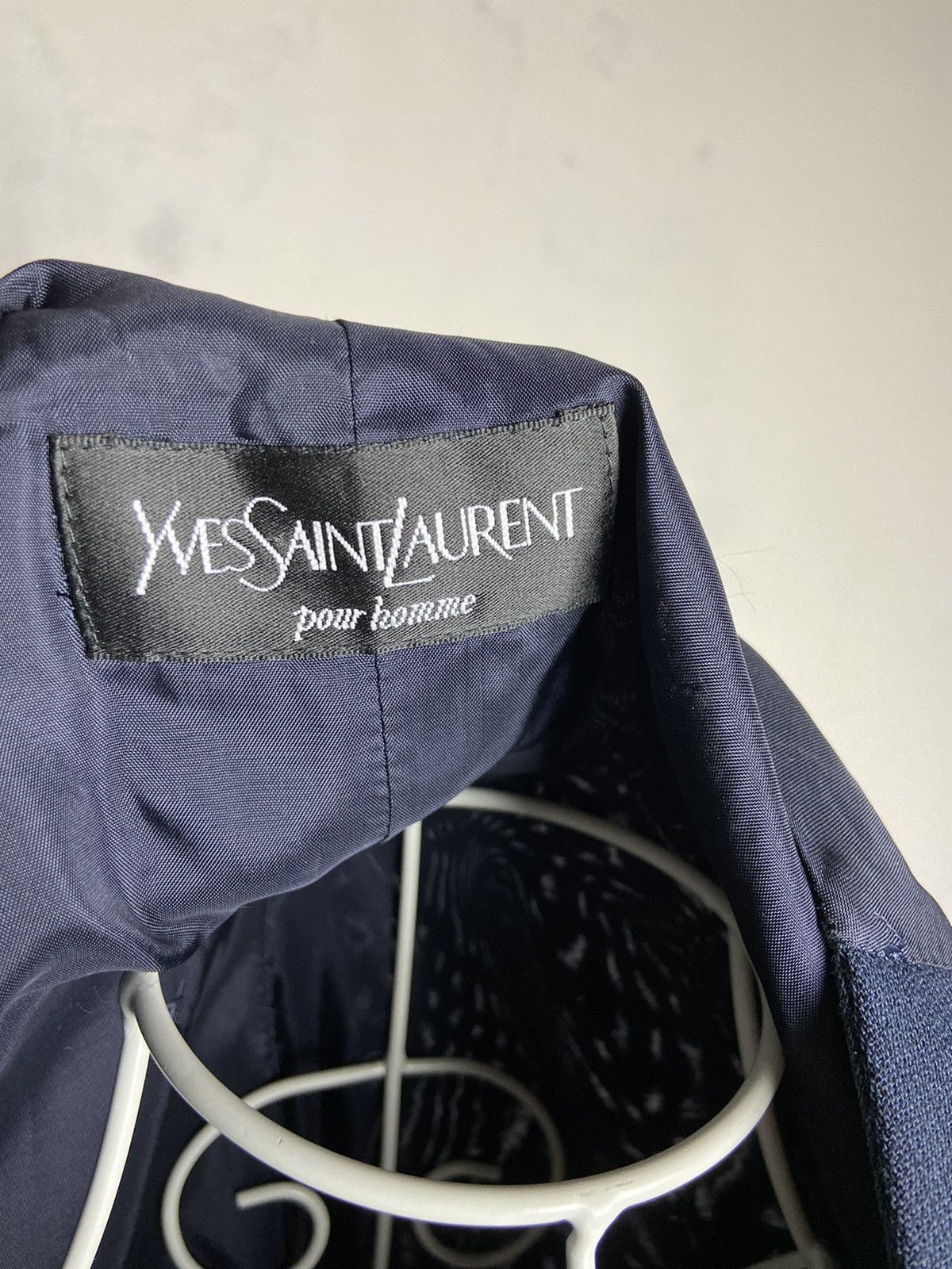 Vintage YSL monogram vest wool Size 50R - 4 Thumbnail