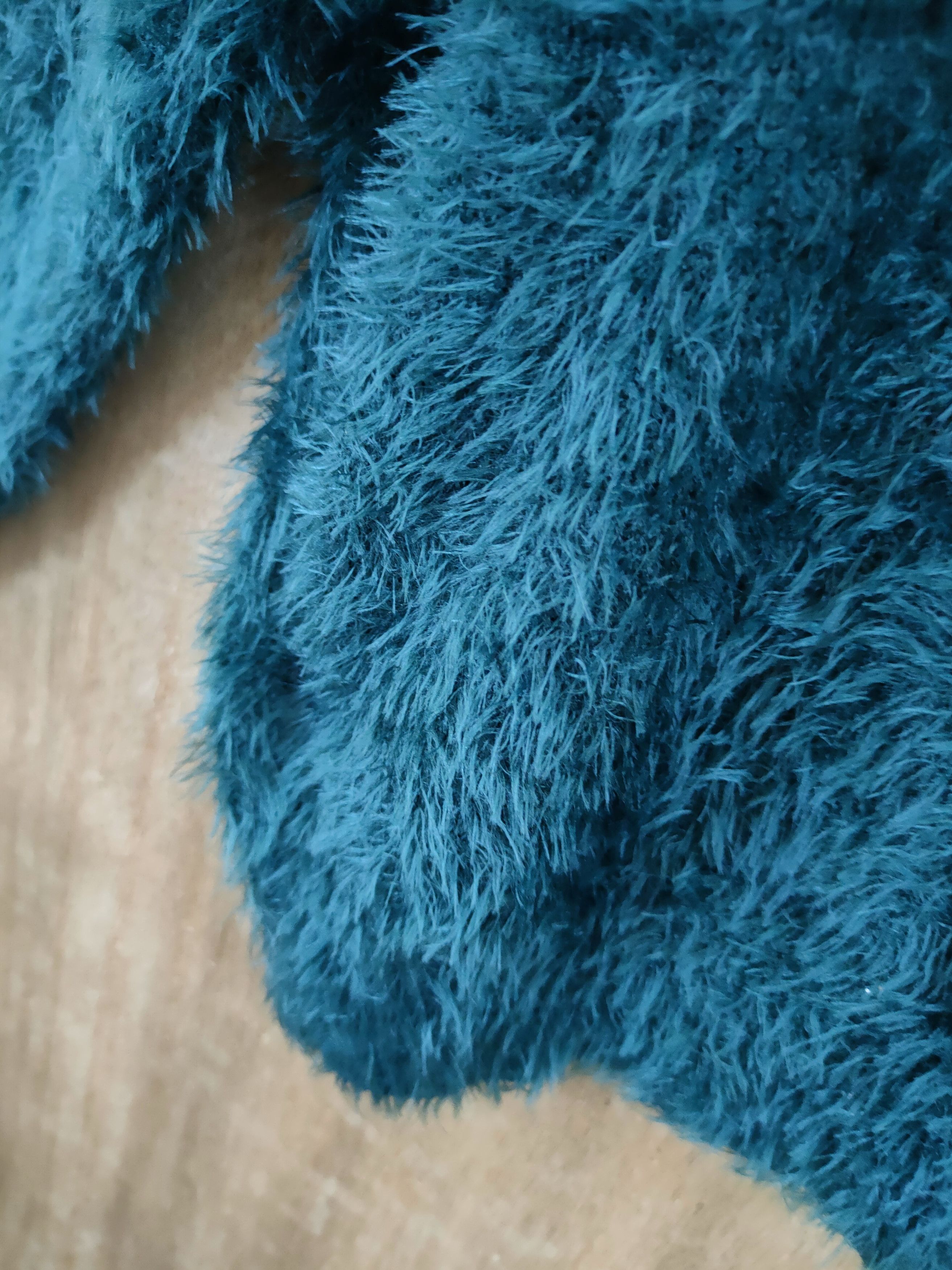 Hypebeast × Japanese Brand Japan shag shaggy soft fur mohair green knitted #46-935 Size S / US 4 / IT 40 - 10 Thumbnail