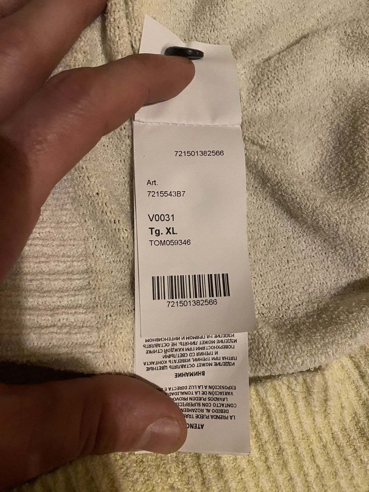 Stone Island STONE ISLAND HAND SPRAYED COTTON CREW KNIT Size US XL / EU 56 / 4 - 11 Thumbnail