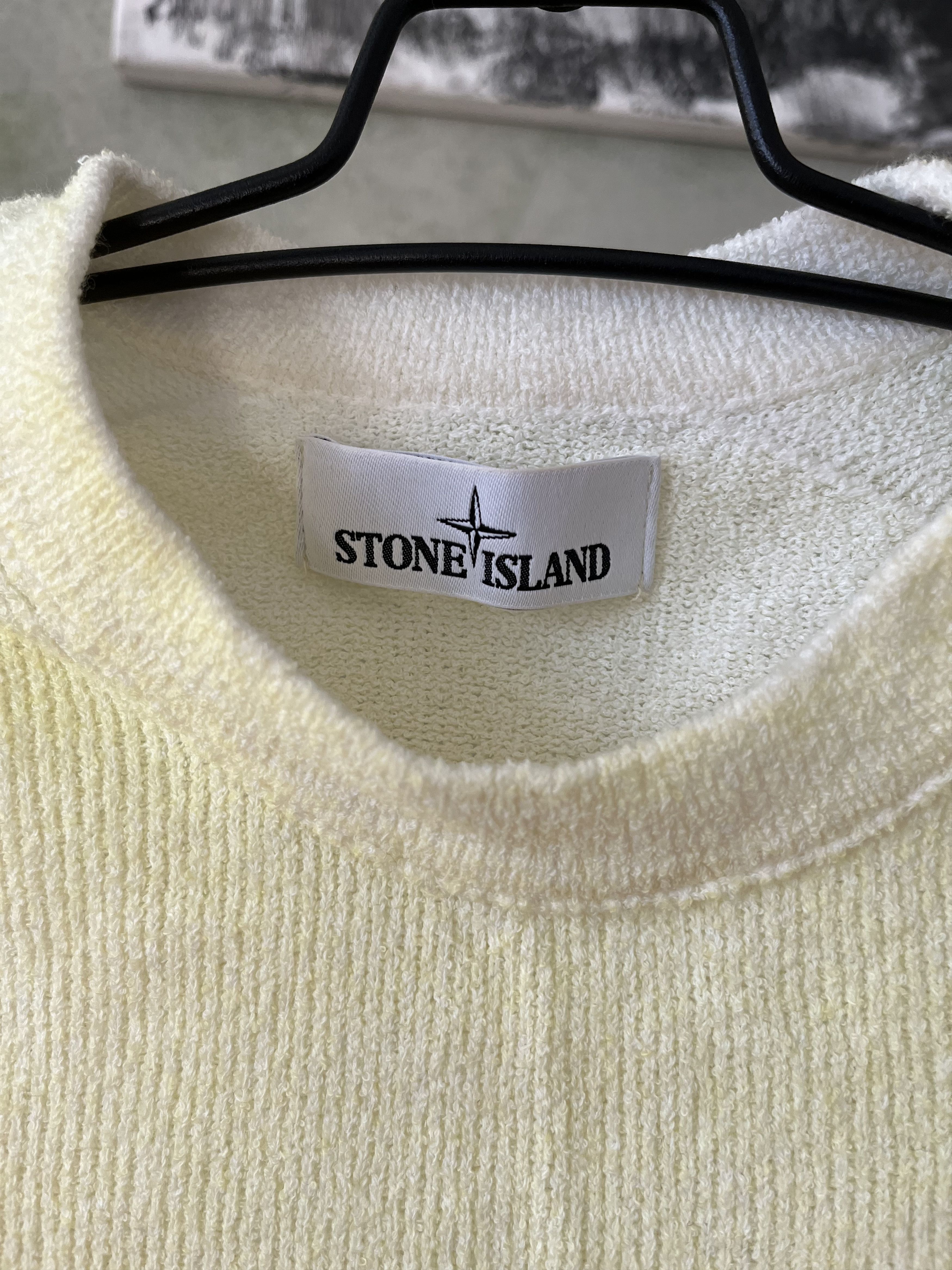 Stone Island STONE ISLAND HAND SPRAYED COTTON CREW KNIT Size US XL / EU 56 / 4 - 2 Thumbnail