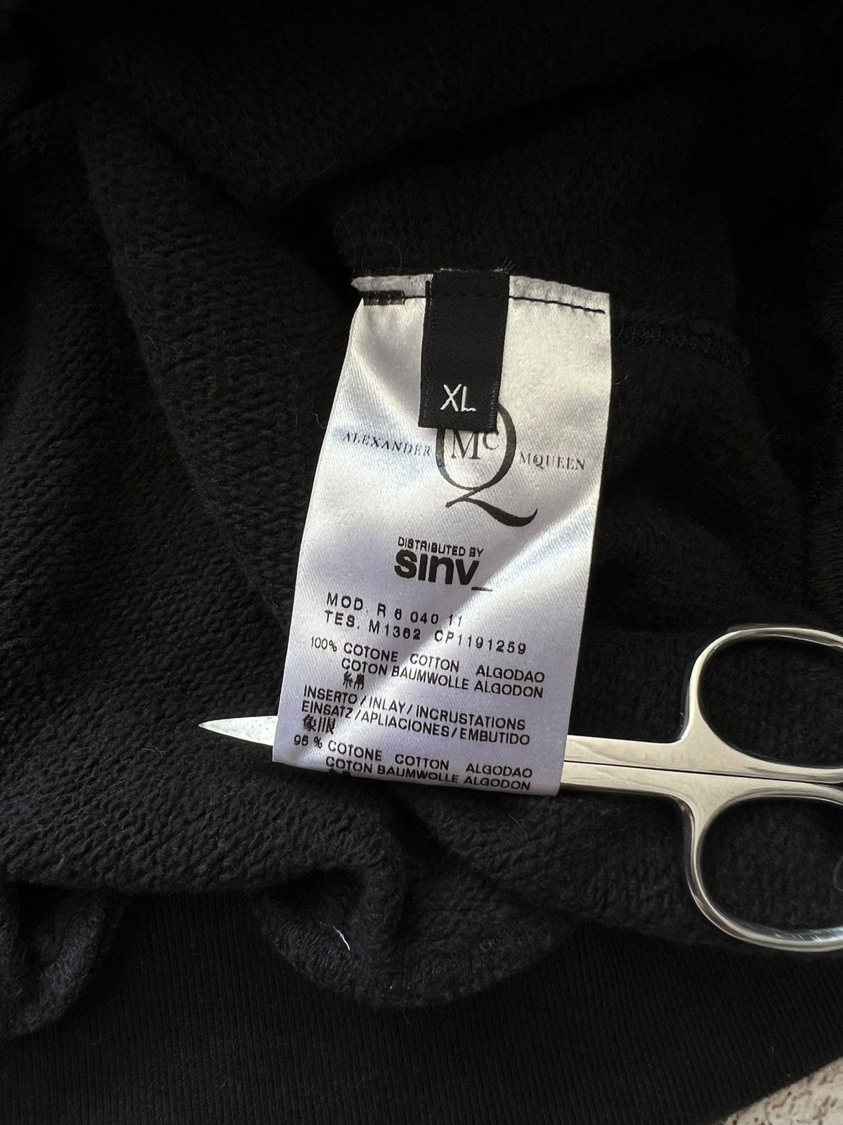 Alexander McQueen × McQ Alexander McQueen Alexander McQueen Black Hoodie Size US XL / EU 56 / 4 - 7 Thumbnail