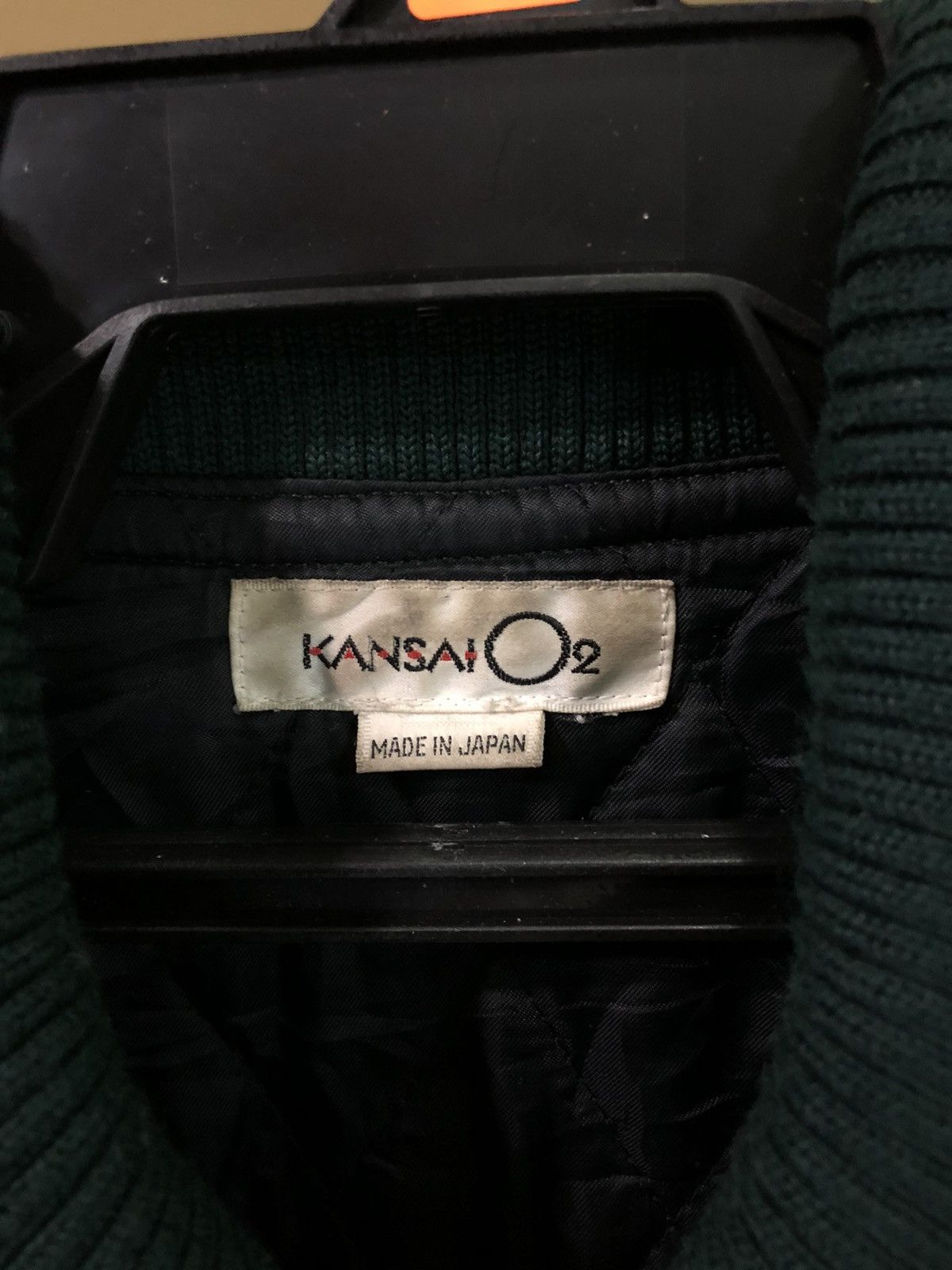 Japanese Brand × Kansai Yamamoto × Vintage Vintage Kansai O2 Big Logo Distressed Bomber Jacket Size US L / EU 52-54 / 3 - 4 Thumbnail