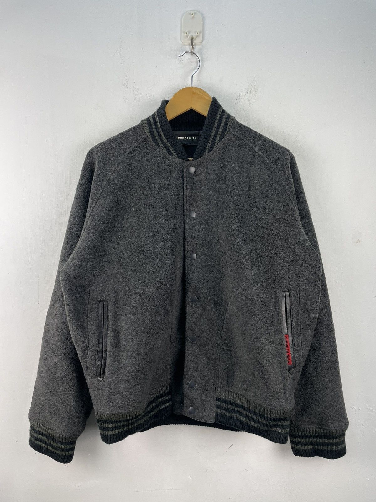 Japanese Brand Vintage 90s Comme Ca Walk Varsity Jacket Size US L / EU 52-54 / 3 - 5 Thumbnail