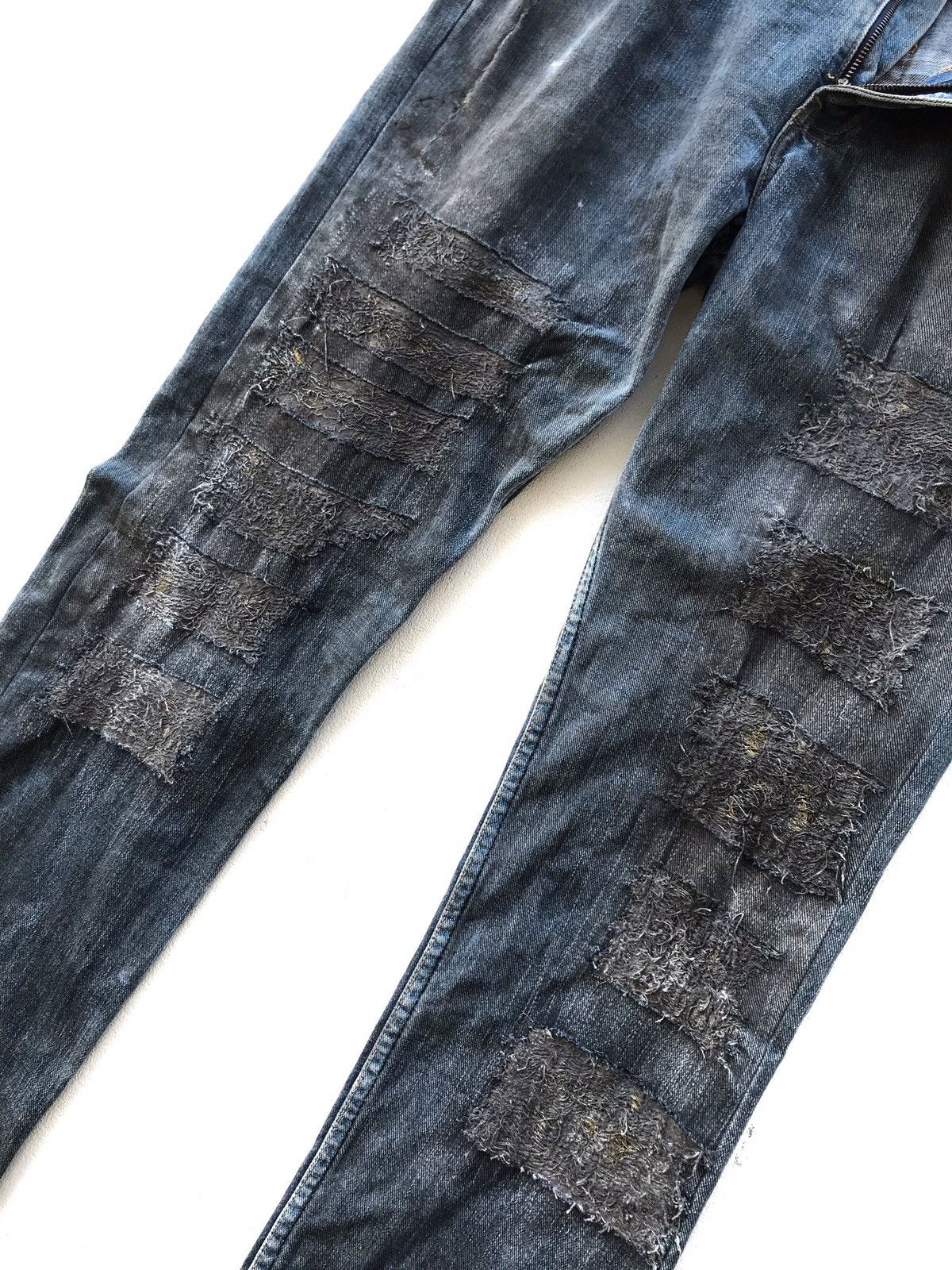 Levi's × Levi's Made & Crafted Levi’s Custom Patchwork Distressed Workers Jeans Size US 33 - 5 Thumbnail