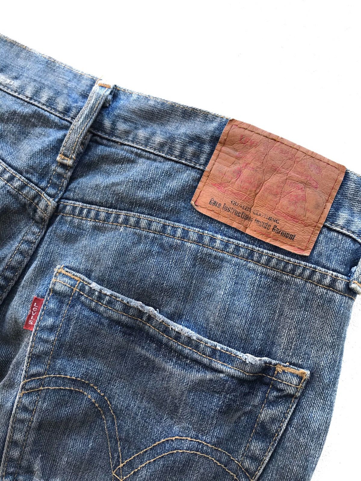 Levi's × Levi's Made & Crafted Levi’s Custom Patchwork Distressed Workers Jeans Size US 33 - 9 Thumbnail